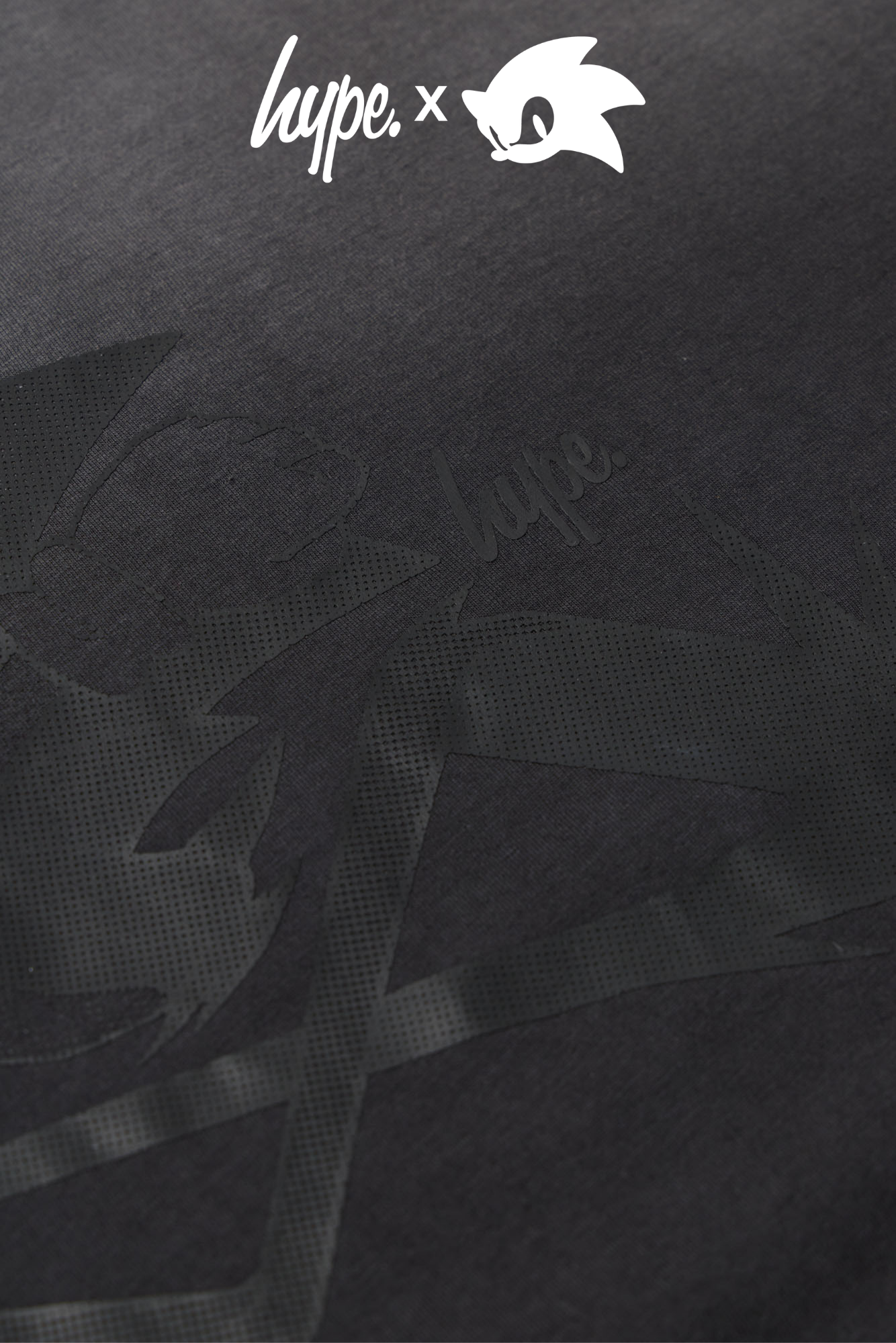Hype x Sonic The Hedgehog™ Mens Black Sonic Doodle T-Shirt