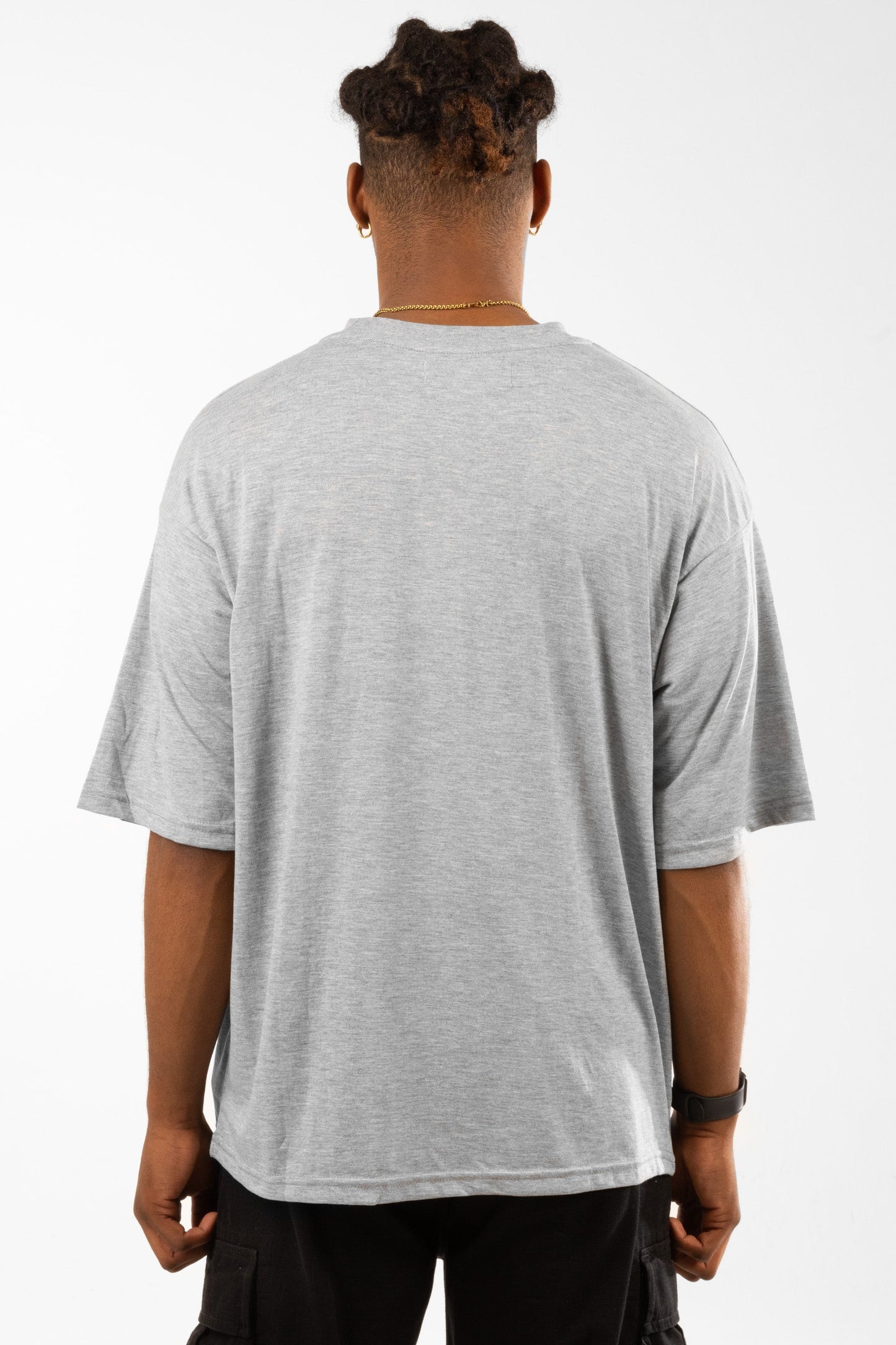 Hype Grey Marl Scribble Men'S Oversized T-Shirt