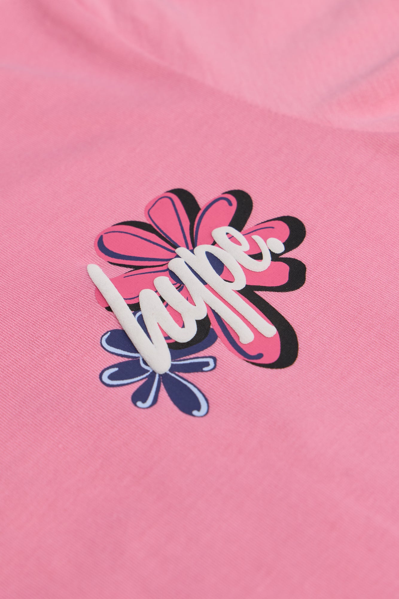 Hype Girls Pink Flower Type T-Shirt