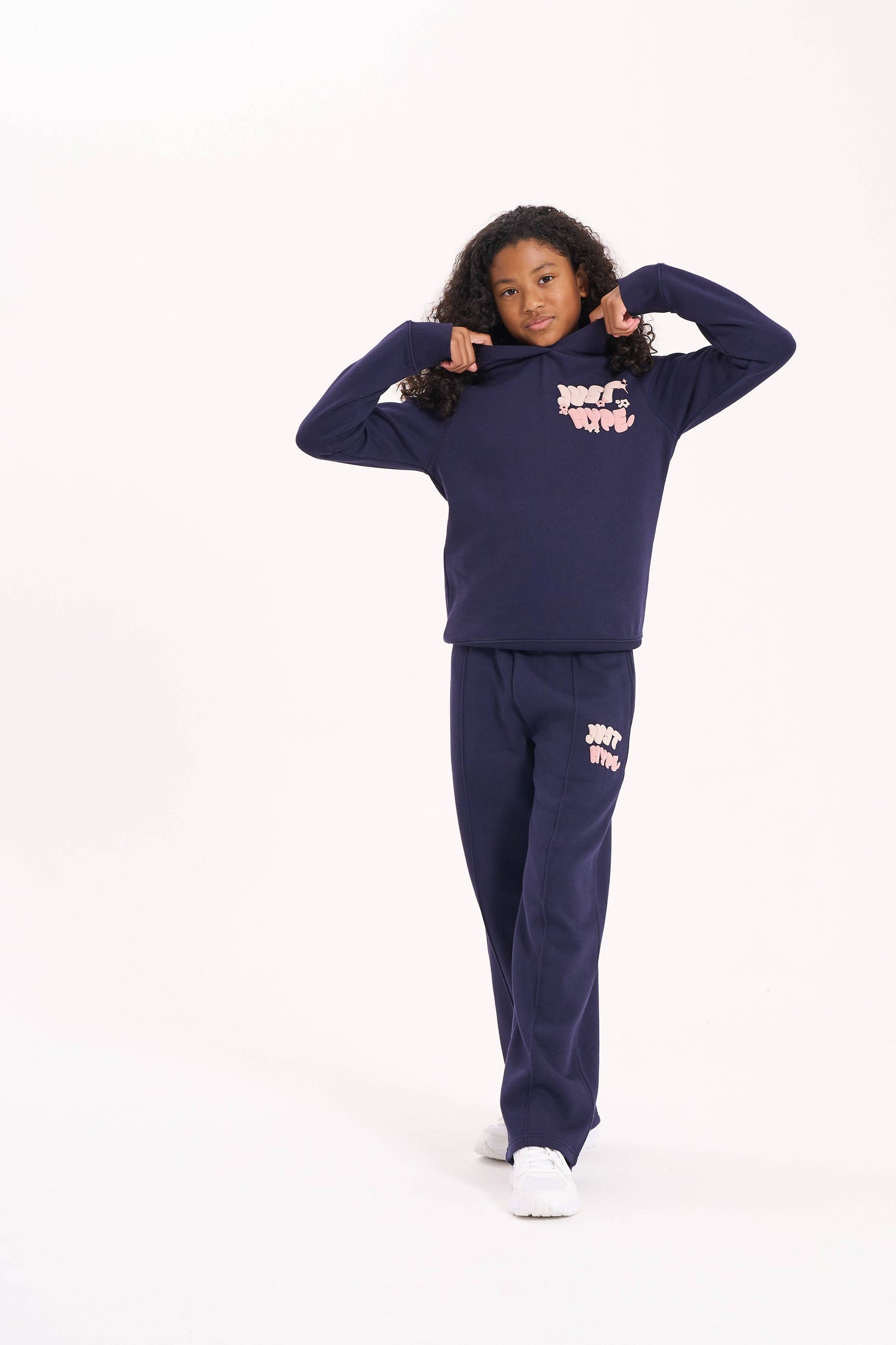Hype Girls Navy Fantasy Hoodie