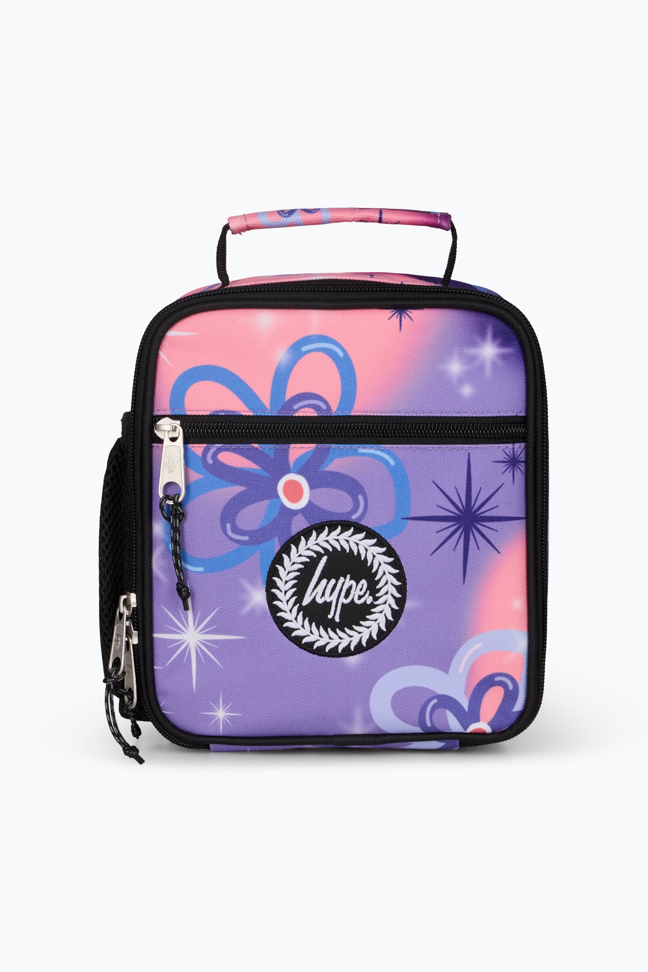 Hype Girls Purple Sparkle Flower Lunch Bag
