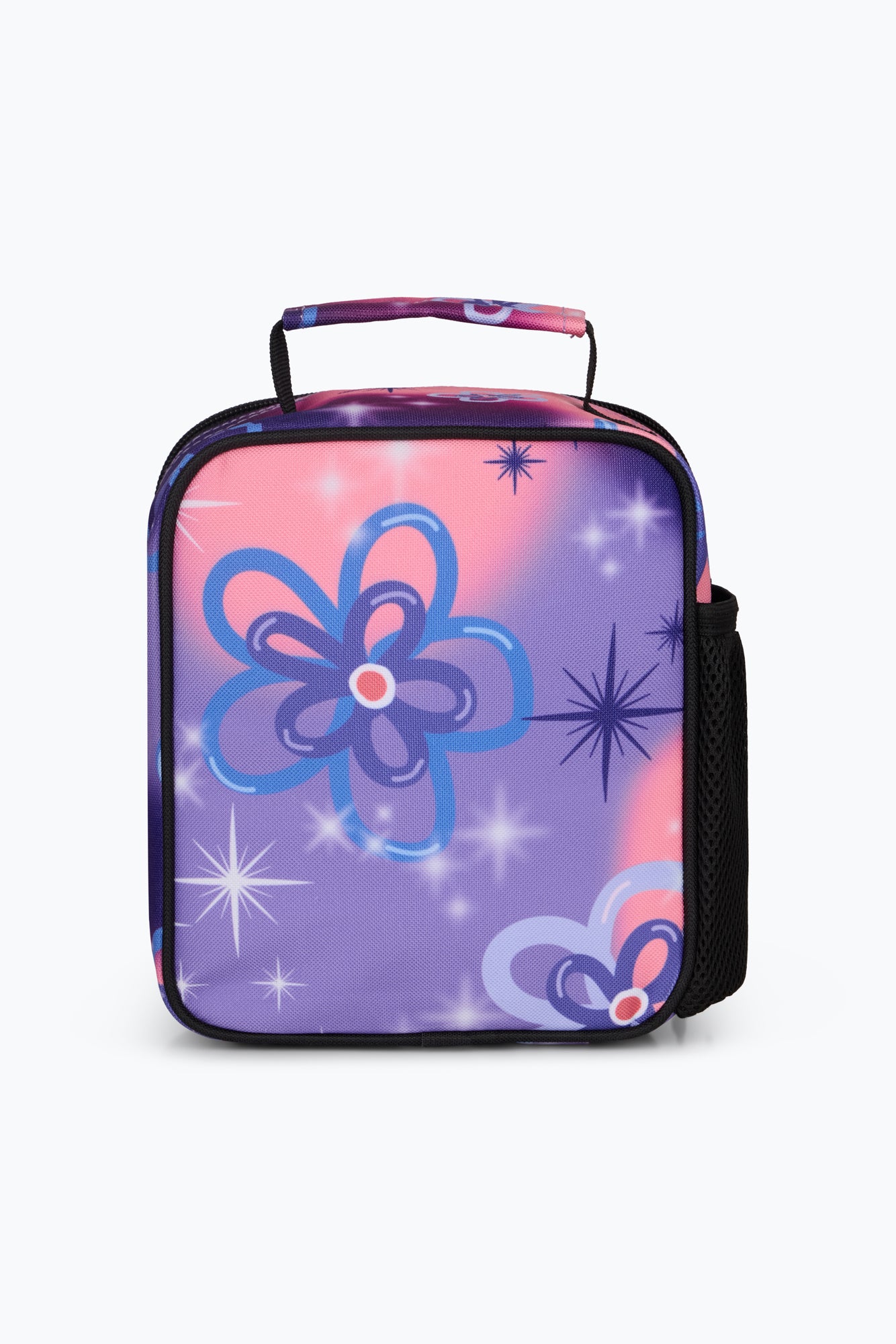 Hype Girls Purple Sparkle Flower Lunch Bag