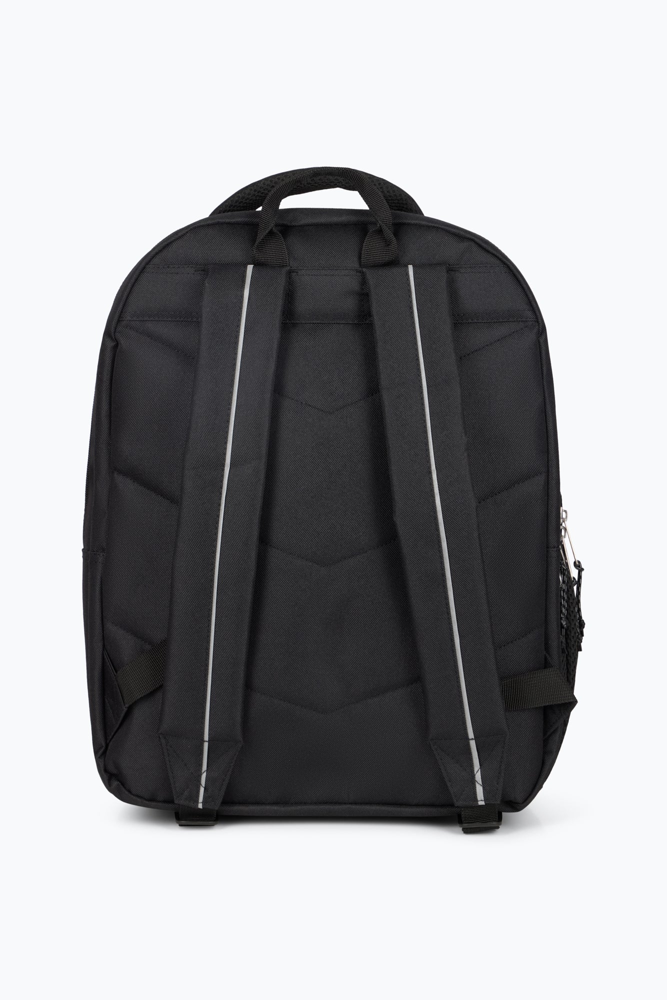 Hype Kids Black Square Rubber Multi Pocket Backpack