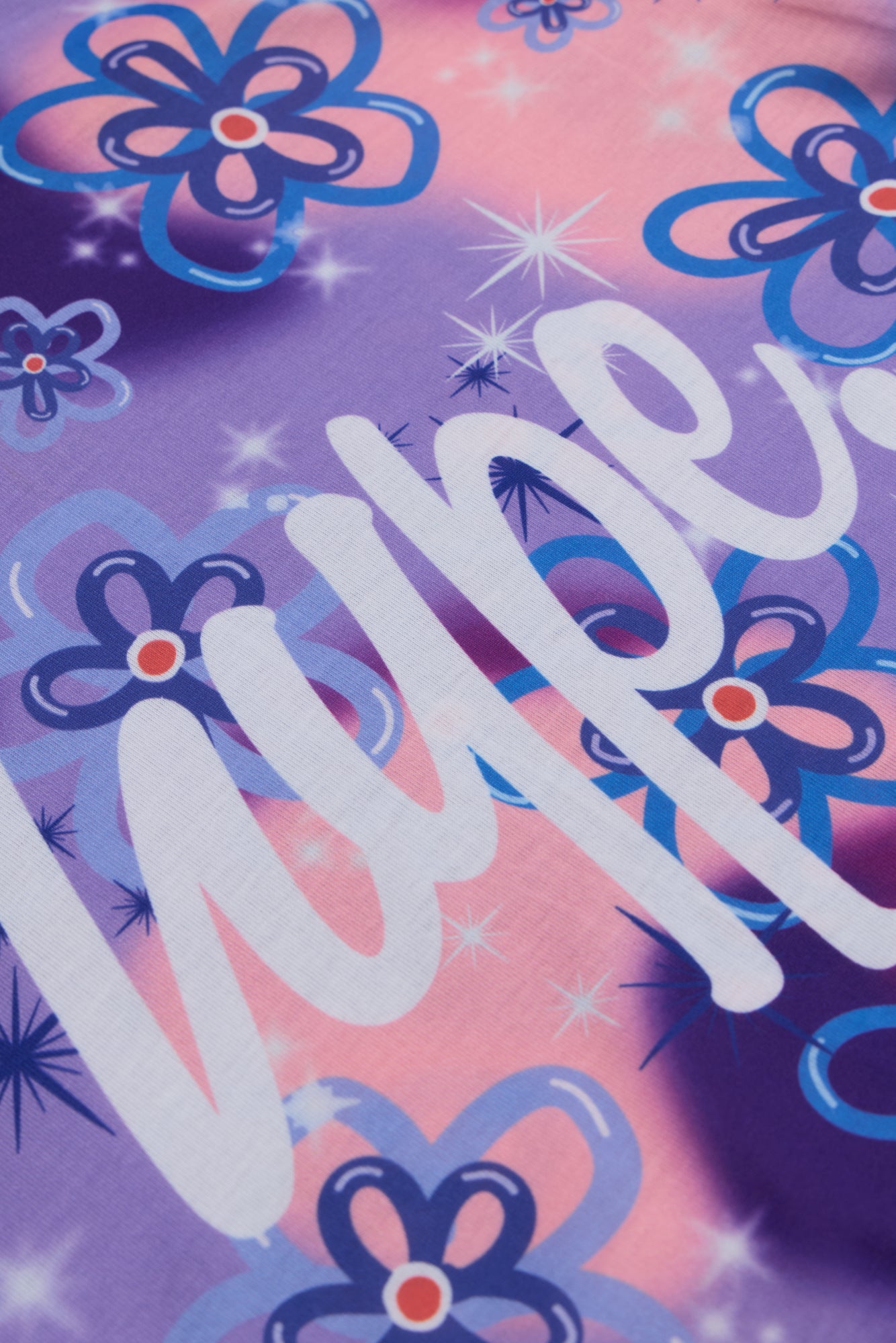 Hype Girls Purple Sparkle Flower T-Shirt & Shorts Set