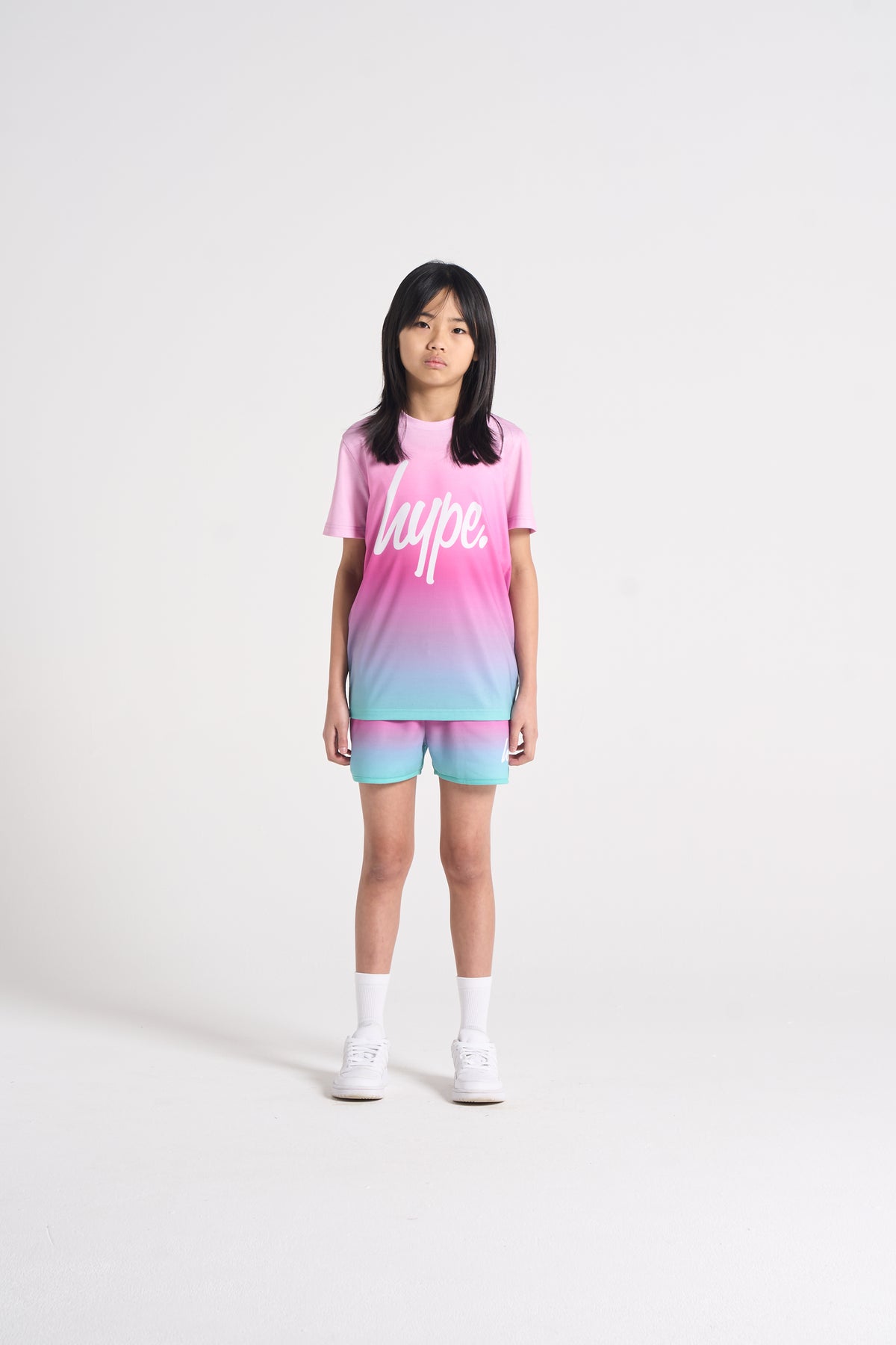 Pink Mint Sundae Fade Shorts