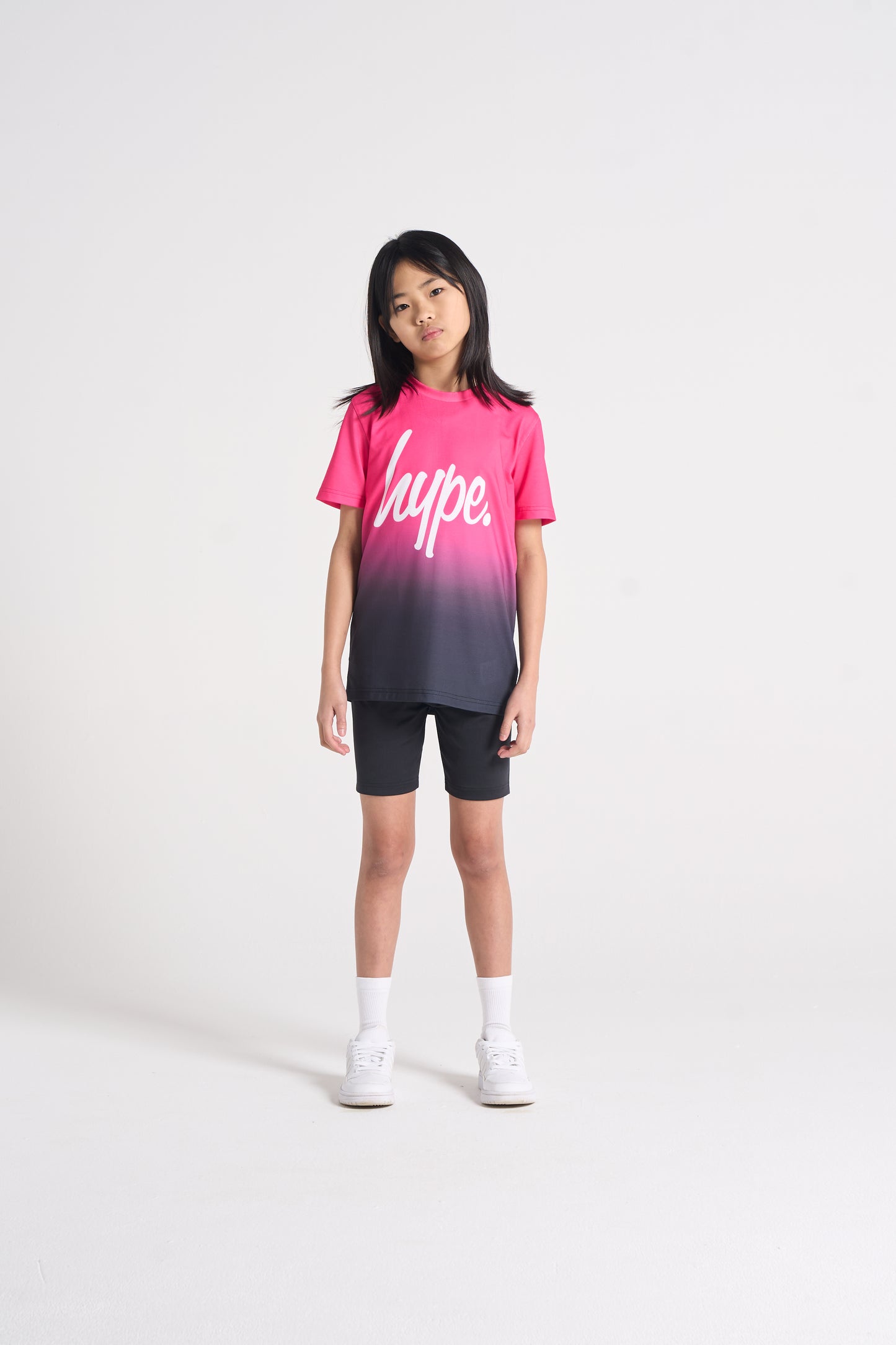 Hype Girls Pink/Black Fade T-Shirt
