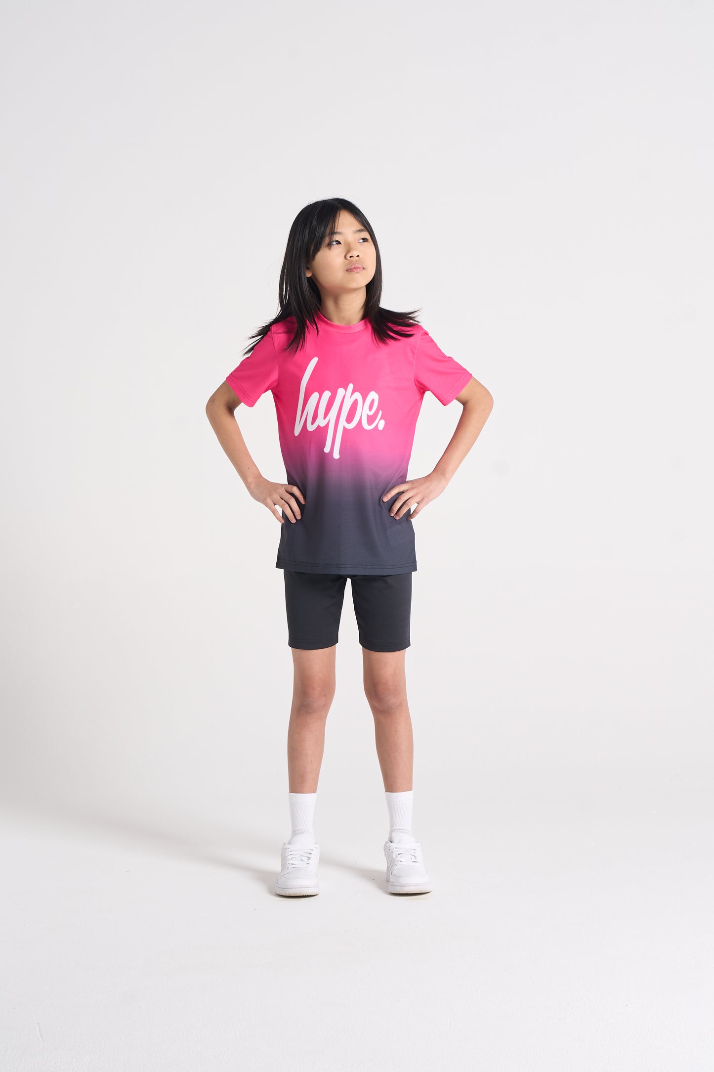 Hype Girls Pink/Black Fade T-Shirt