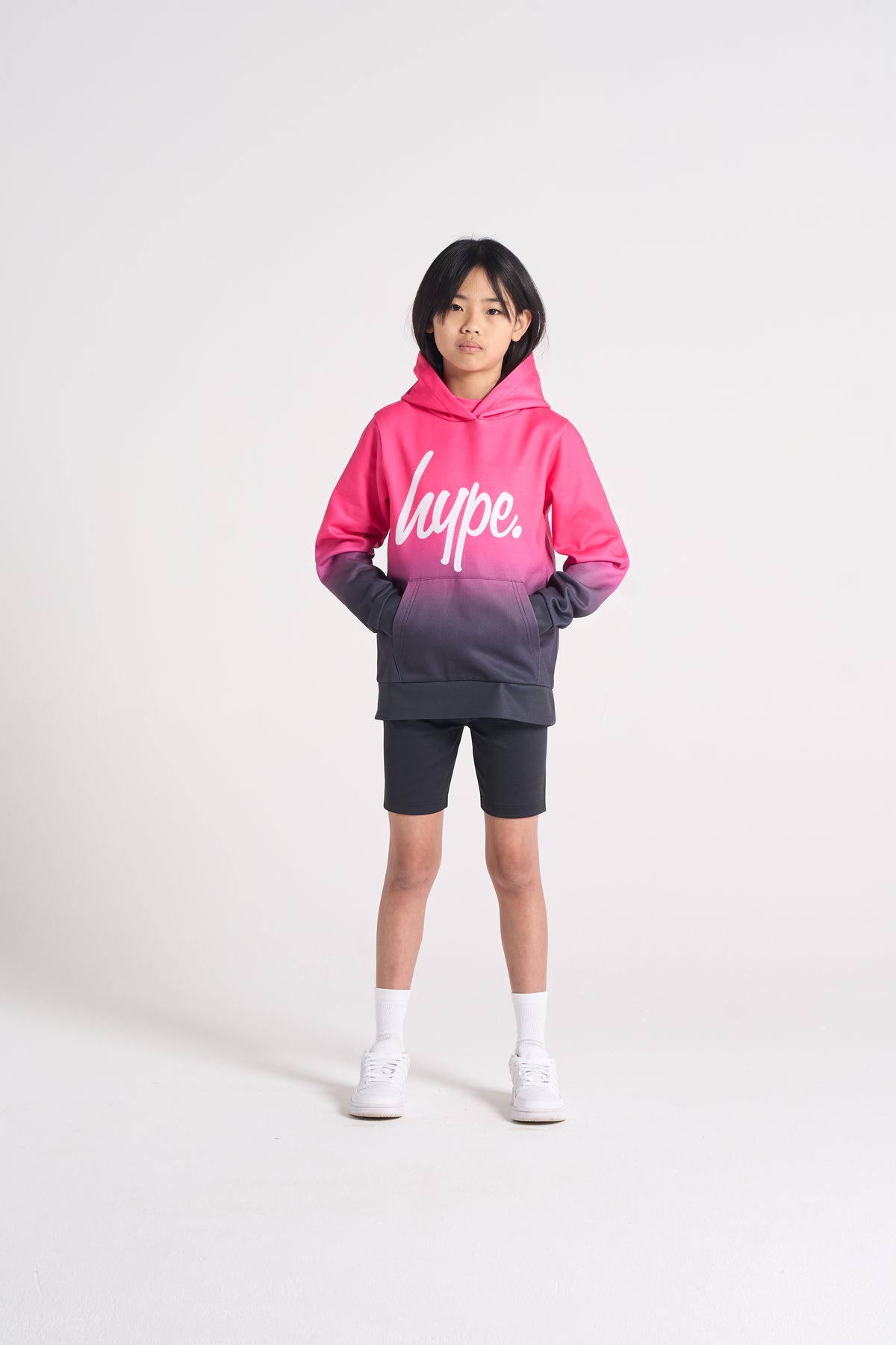 Pink Black Fade Hoodie