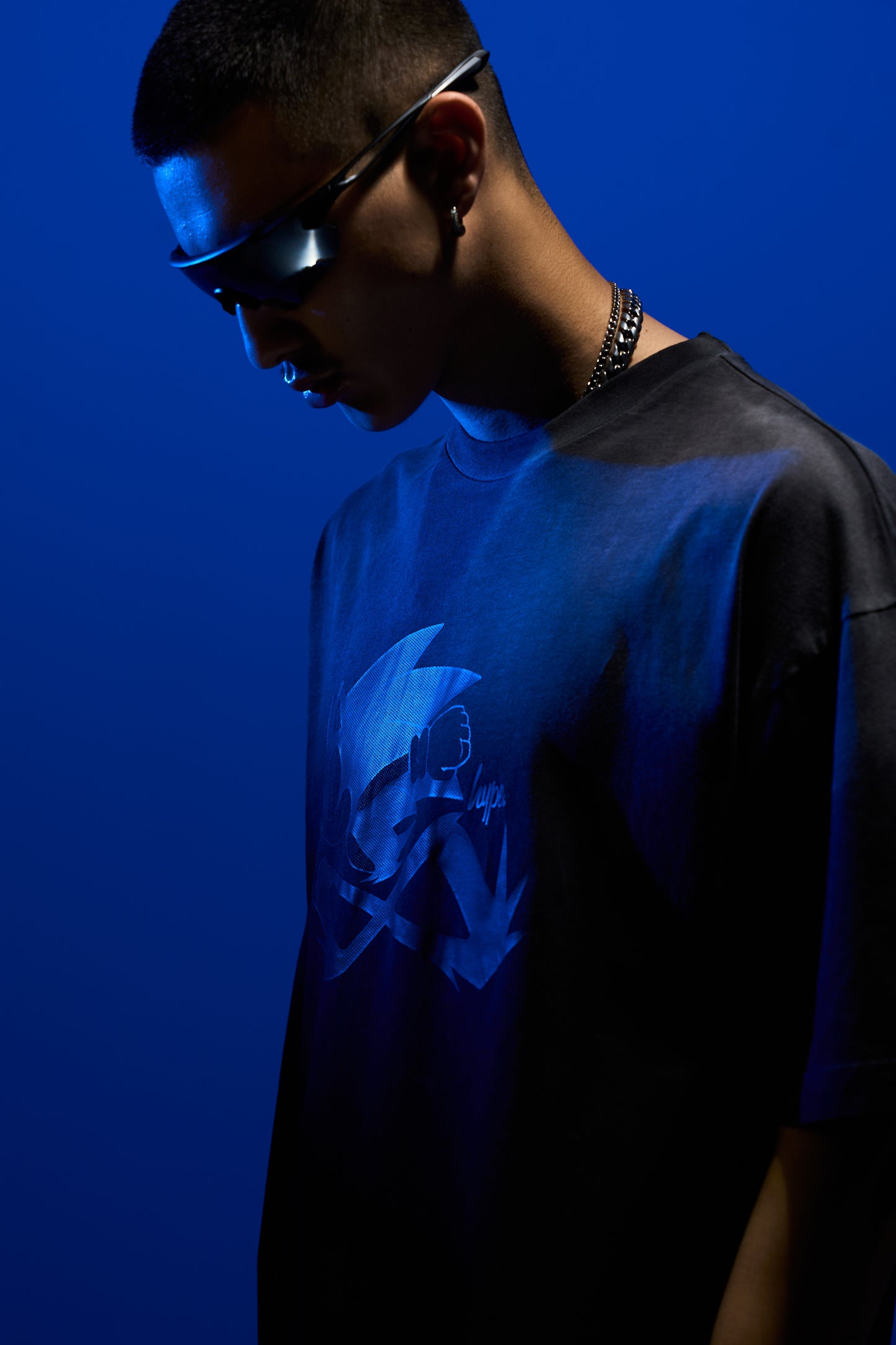 Hype x Sonic The Hedgehog™ Mens Black Sonic Doodle T-Shirt
