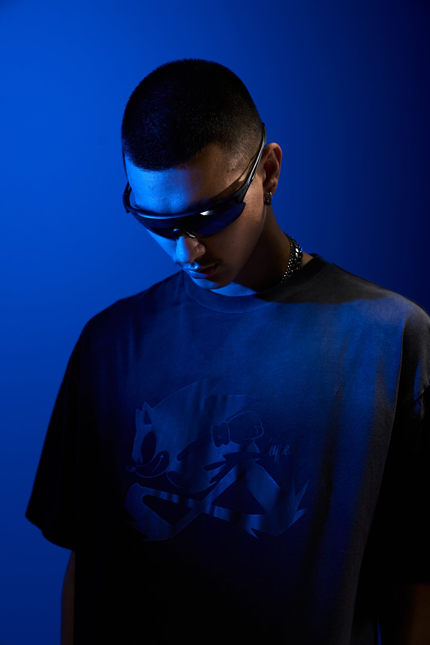 Hype x Sonic The Hedgehog™ Mens Black Sonic Doodle T-Shirt
