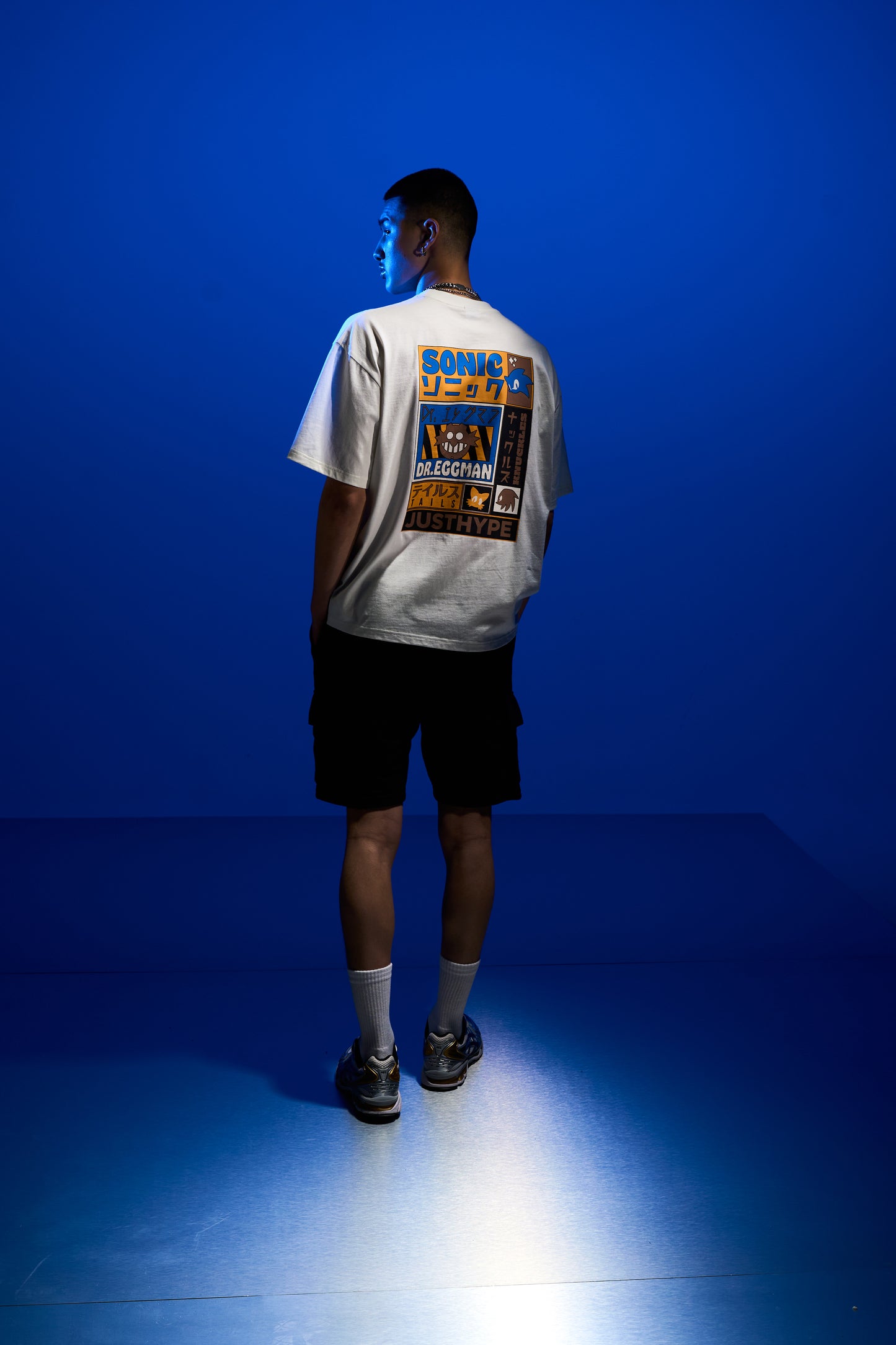 Hype x Sonic The Hedgehog™ Mens White Sonic Sketch T-Shirt