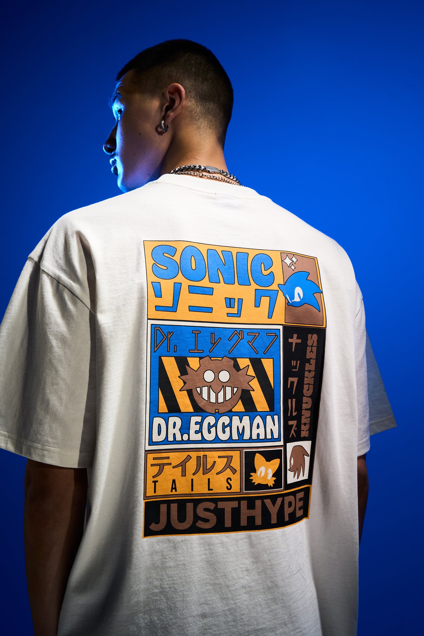 Hype x Sonic The Hedgehog™ Mens White Sonic Sketch T-Shirt