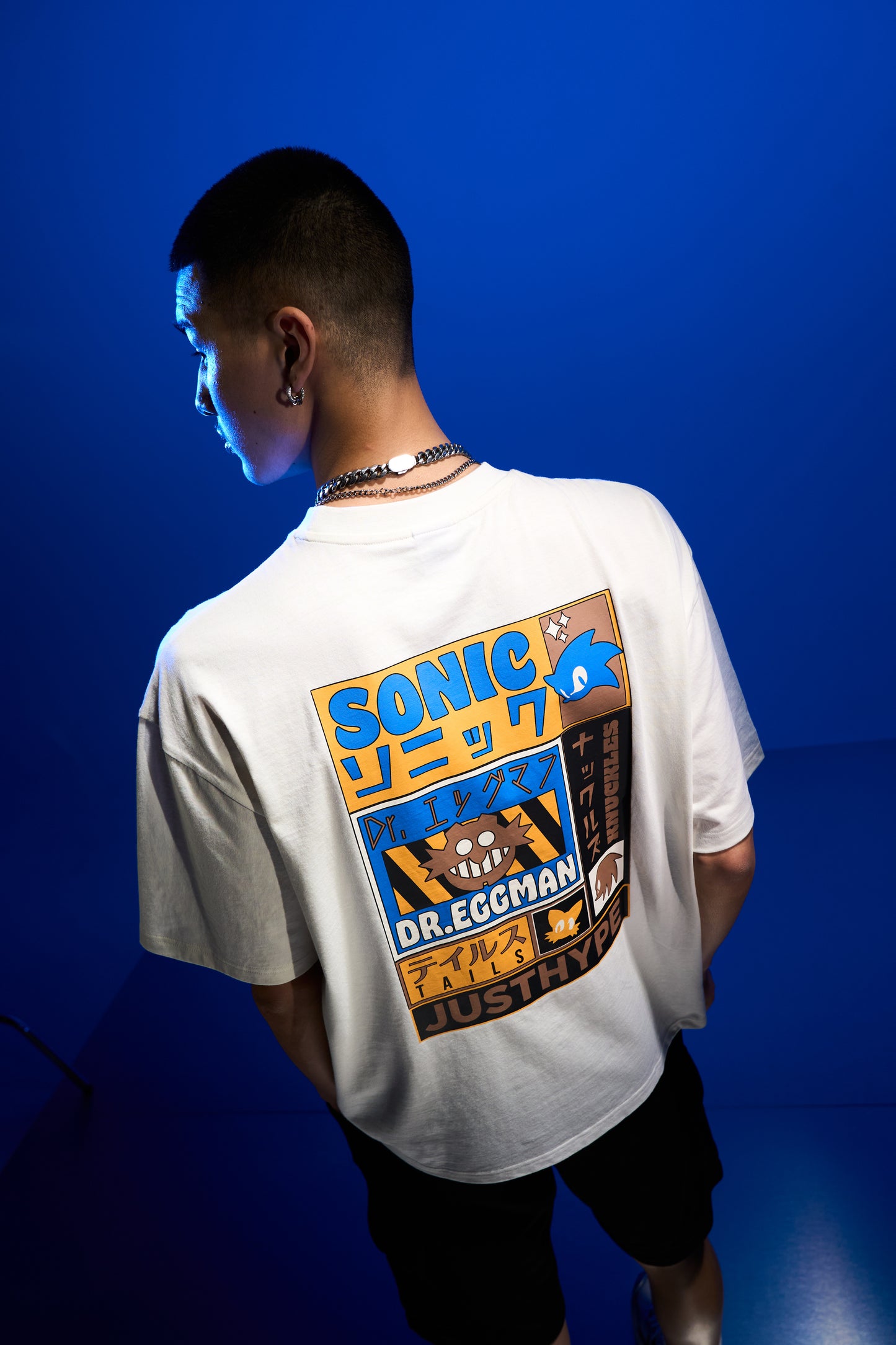 Hype x Sonic The Hedgehog™ Mens White Sonic Sketch T-Shirt