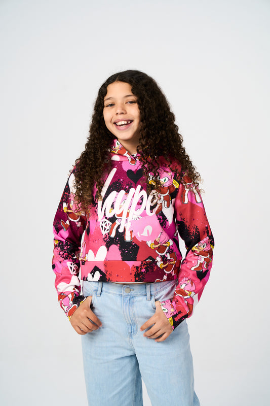 Hype x Sonic The Hedgehog™ Girls Multi Amy Rose Hoodie