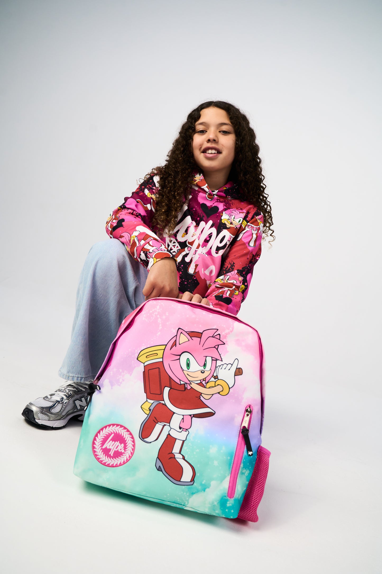 Hype x Sonic The Hedgehog™ Girls Multi Amy Rose Hoodie