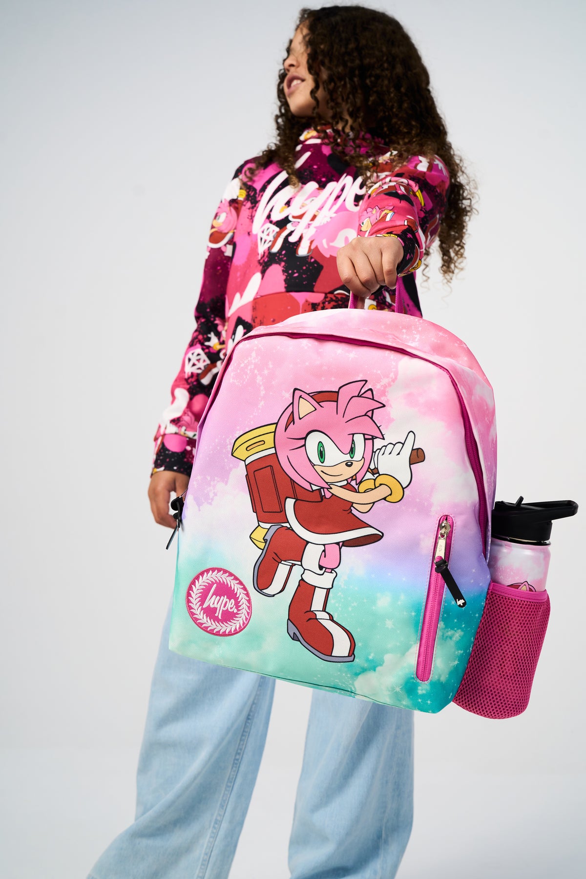 Hype x Sonic The Hedgehog™ Pink Have No Fear Backpack