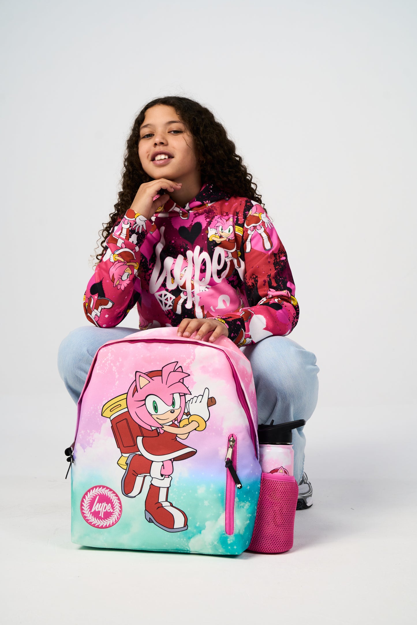 Hype x Sonic The Hedgehog™ Girls Multi Amy Rose Hoodie