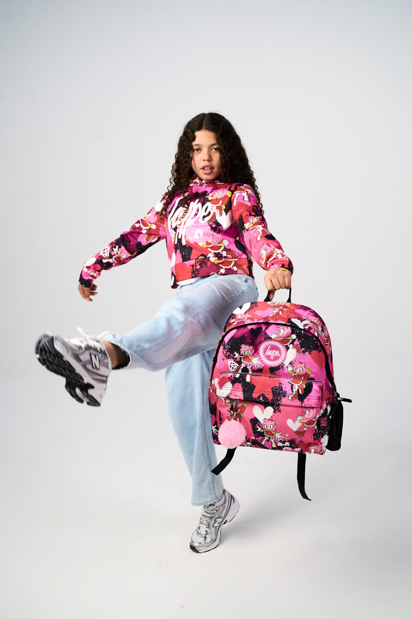 Hype x Sonic The Hedgehog™ Girls Multi Amy Rose Hoodie