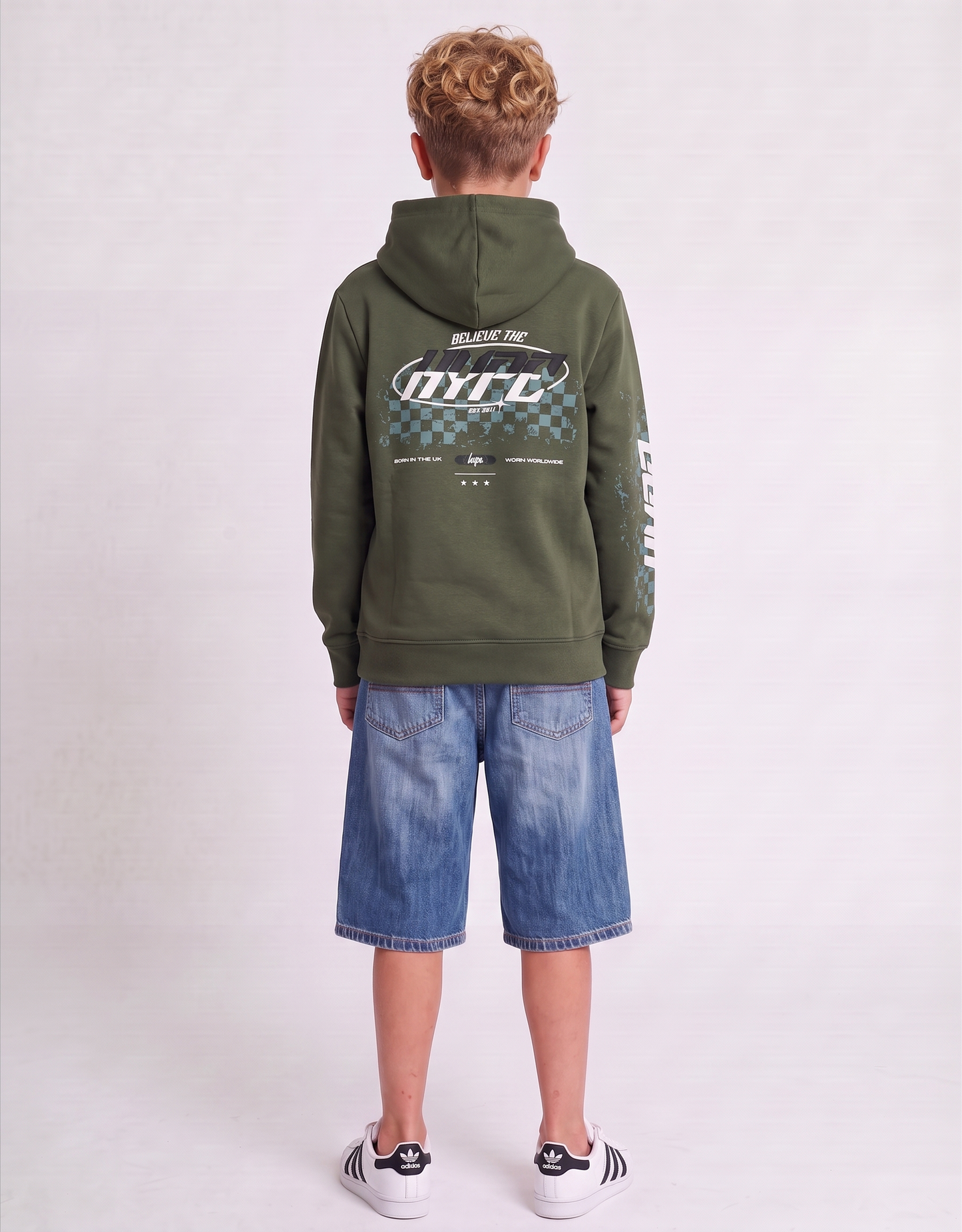 Hype Boys Green Skater Hoodie