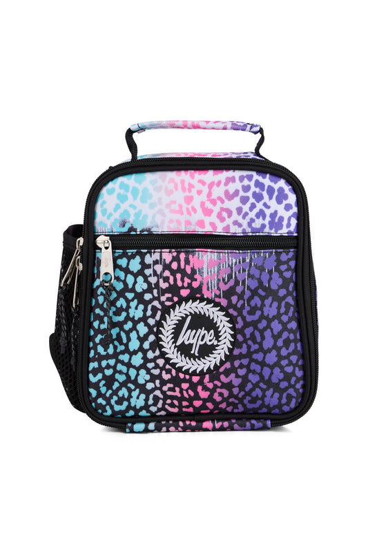 Hype Unisex Silver Leopard Drips Lunch Box
