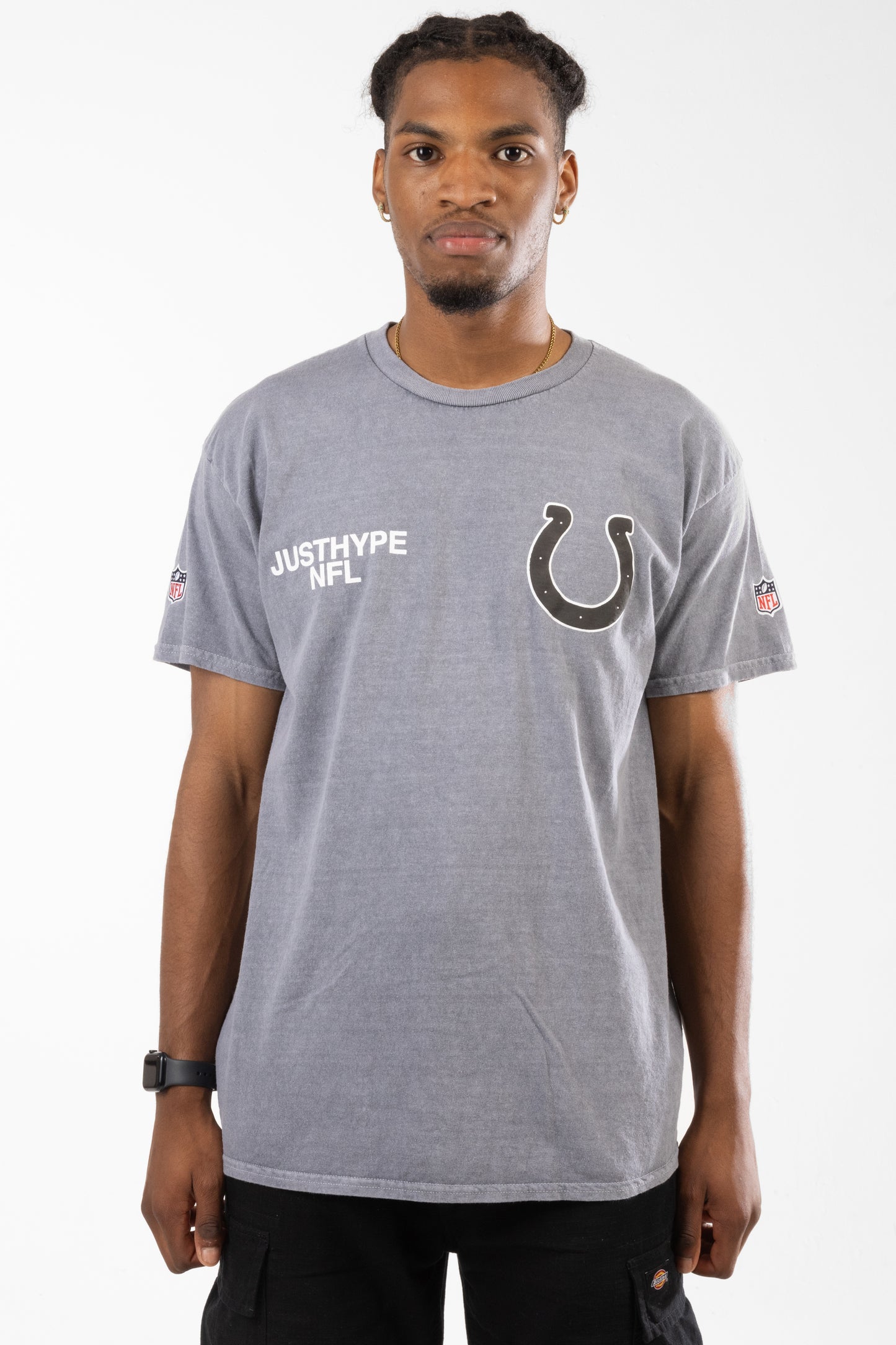 Nfl X Hype Adults Grey Indianapolis Colts T-Shirt