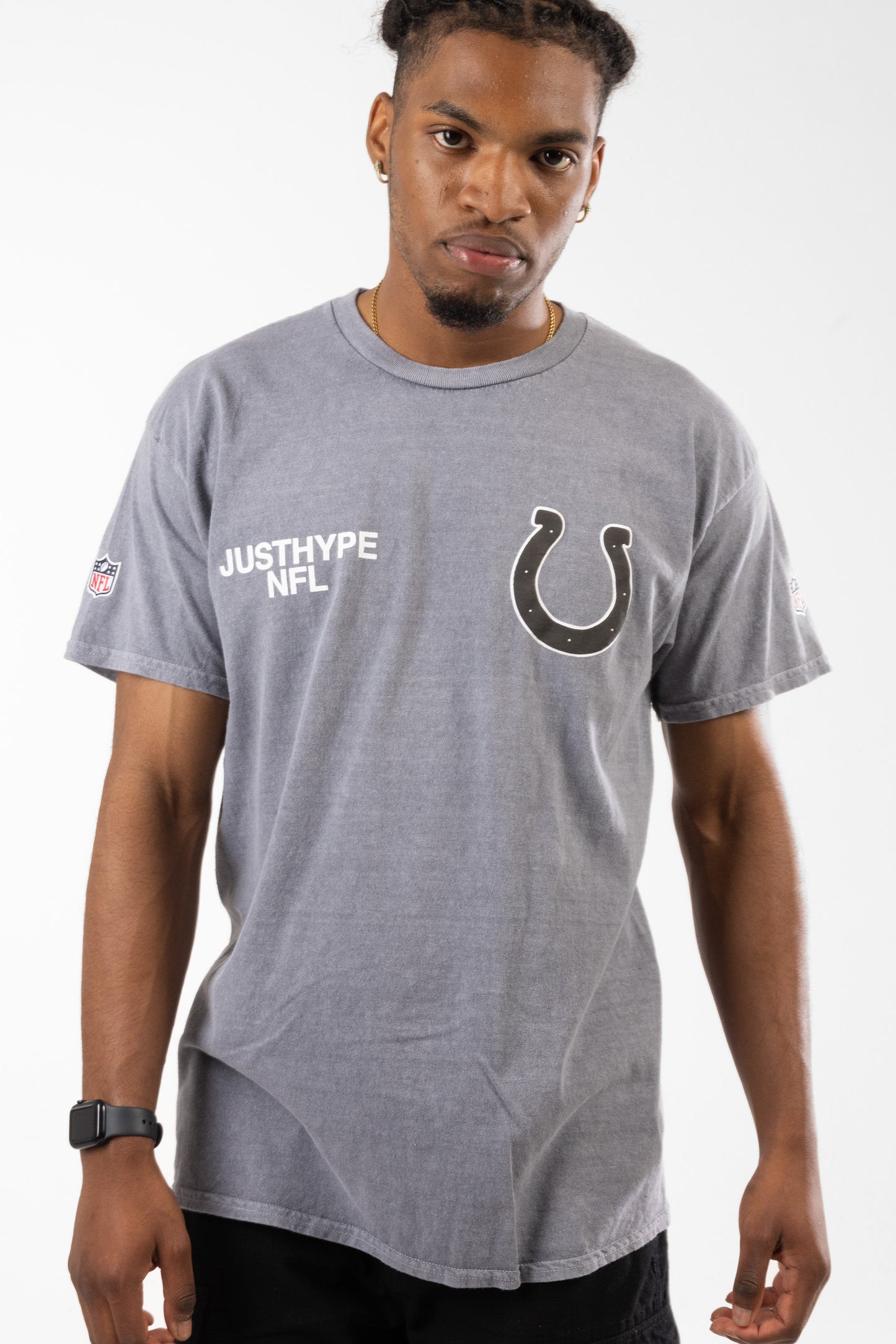 Nfl X Hype Adults Grey Indianapolis Colts T-Shirt