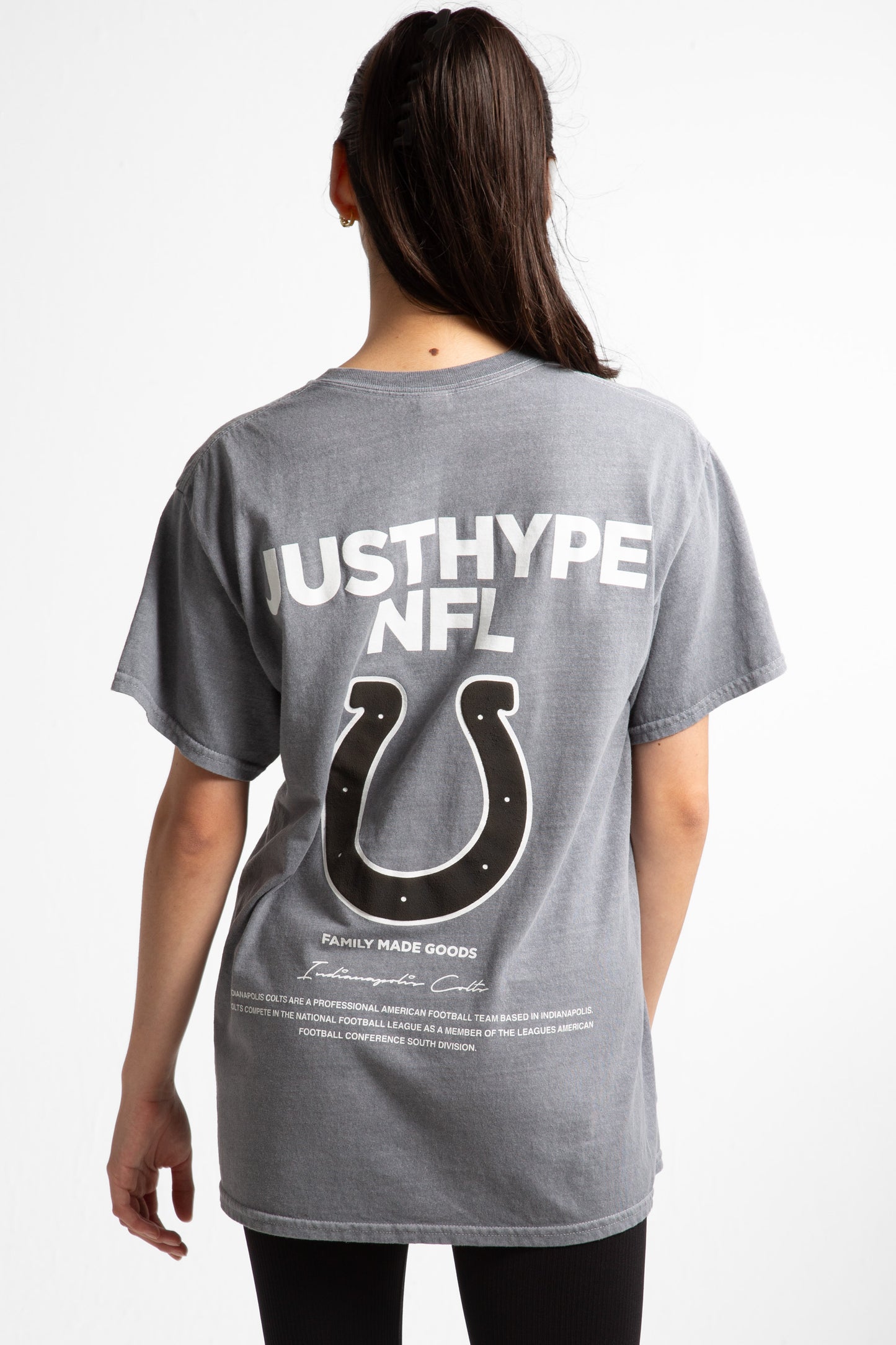 Nfl X Hype Adults Grey Indianapolis Colts T-Shirt