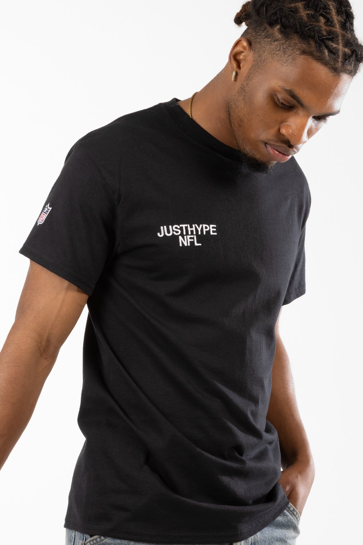 Nfl X Hype Adults Black National Football League T-Shirt