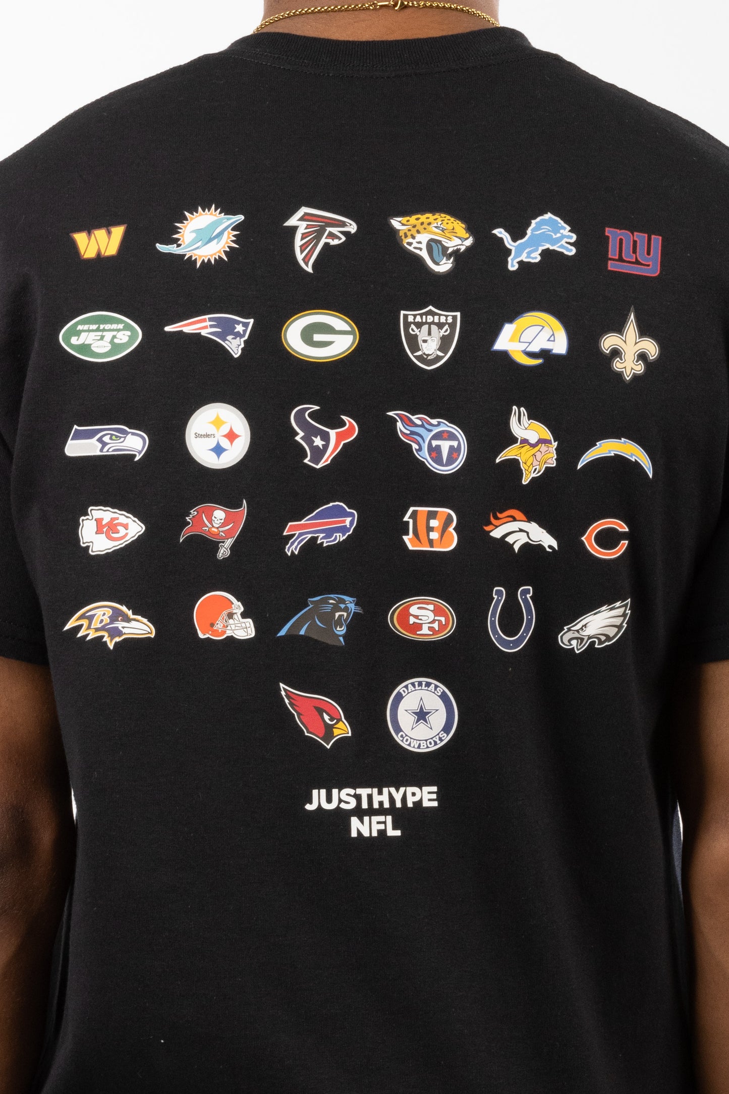 Nfl X Hype Adults Black National Football League T-Shirt