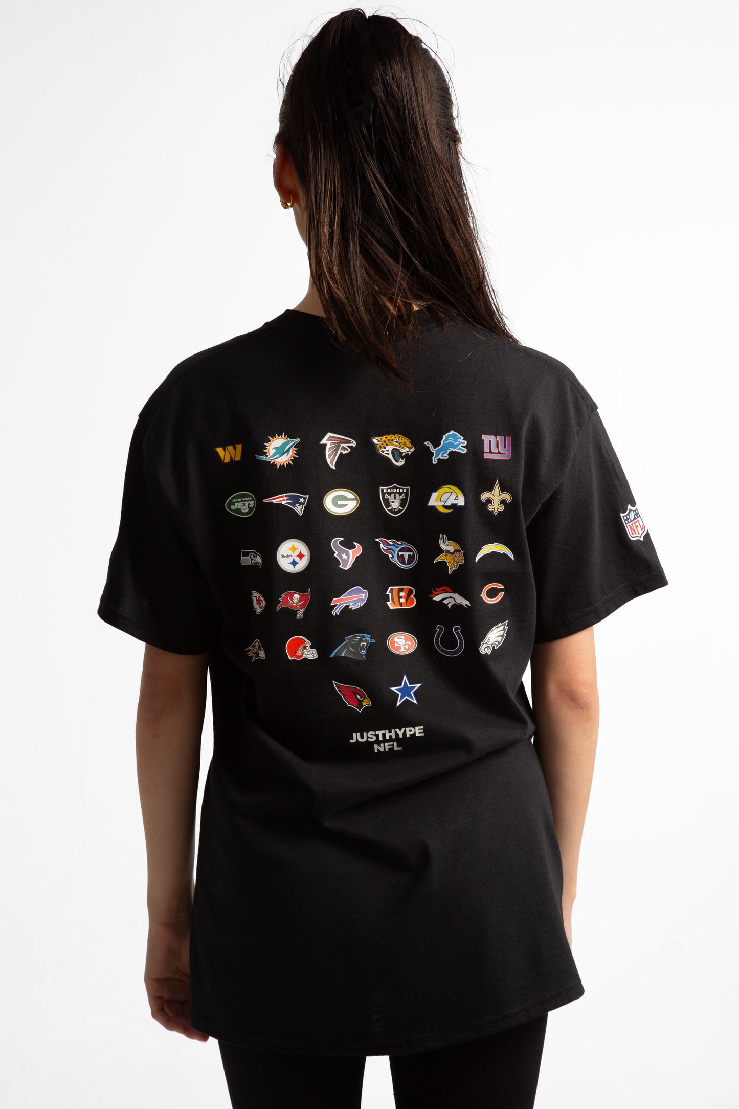 Nfl X Hype Adults Black National Football League T-Shirt