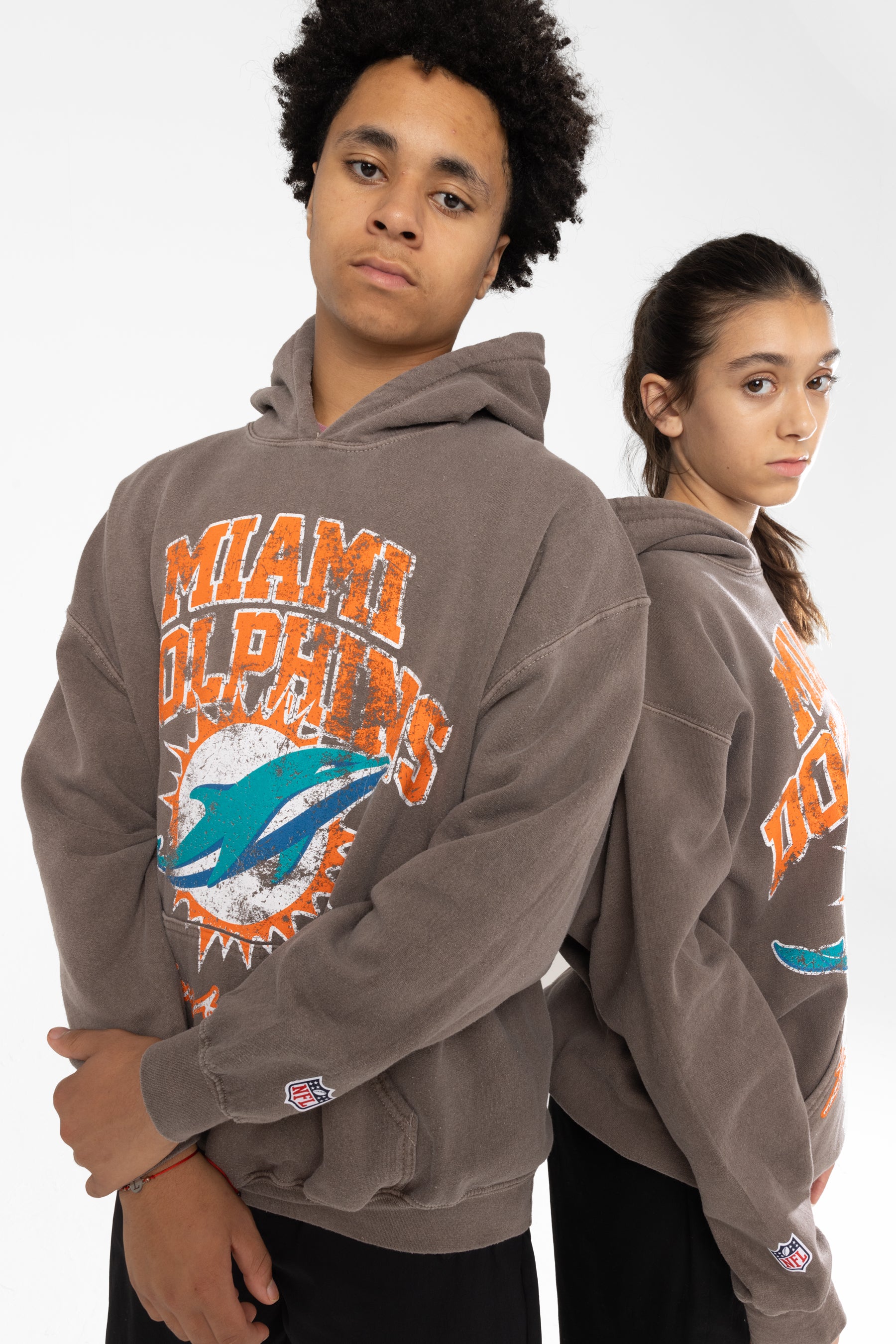 Nfl X Hype Kids Brown Miami Dolphins Hoodie Hype