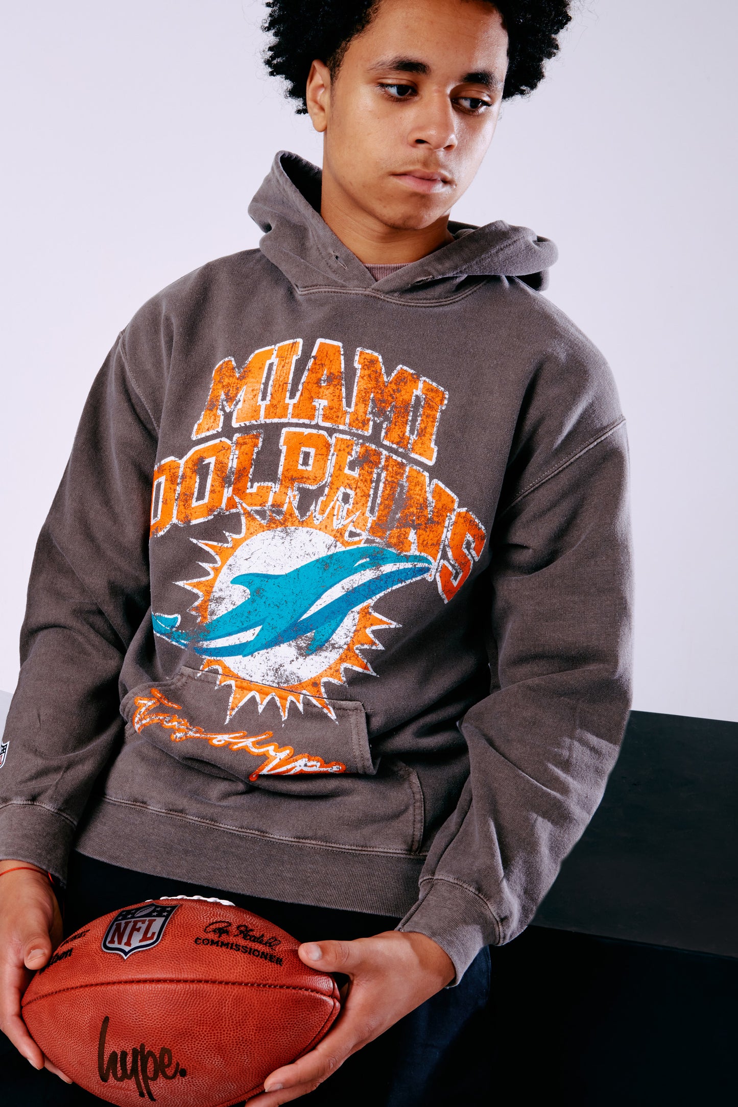 Nfl X Hype Kids Brown Miami Dolphins Hoodie