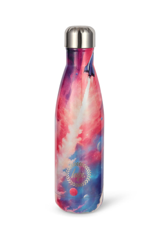 Hype Unisex Multi Pastel Space Launch Thermal Water Bottle