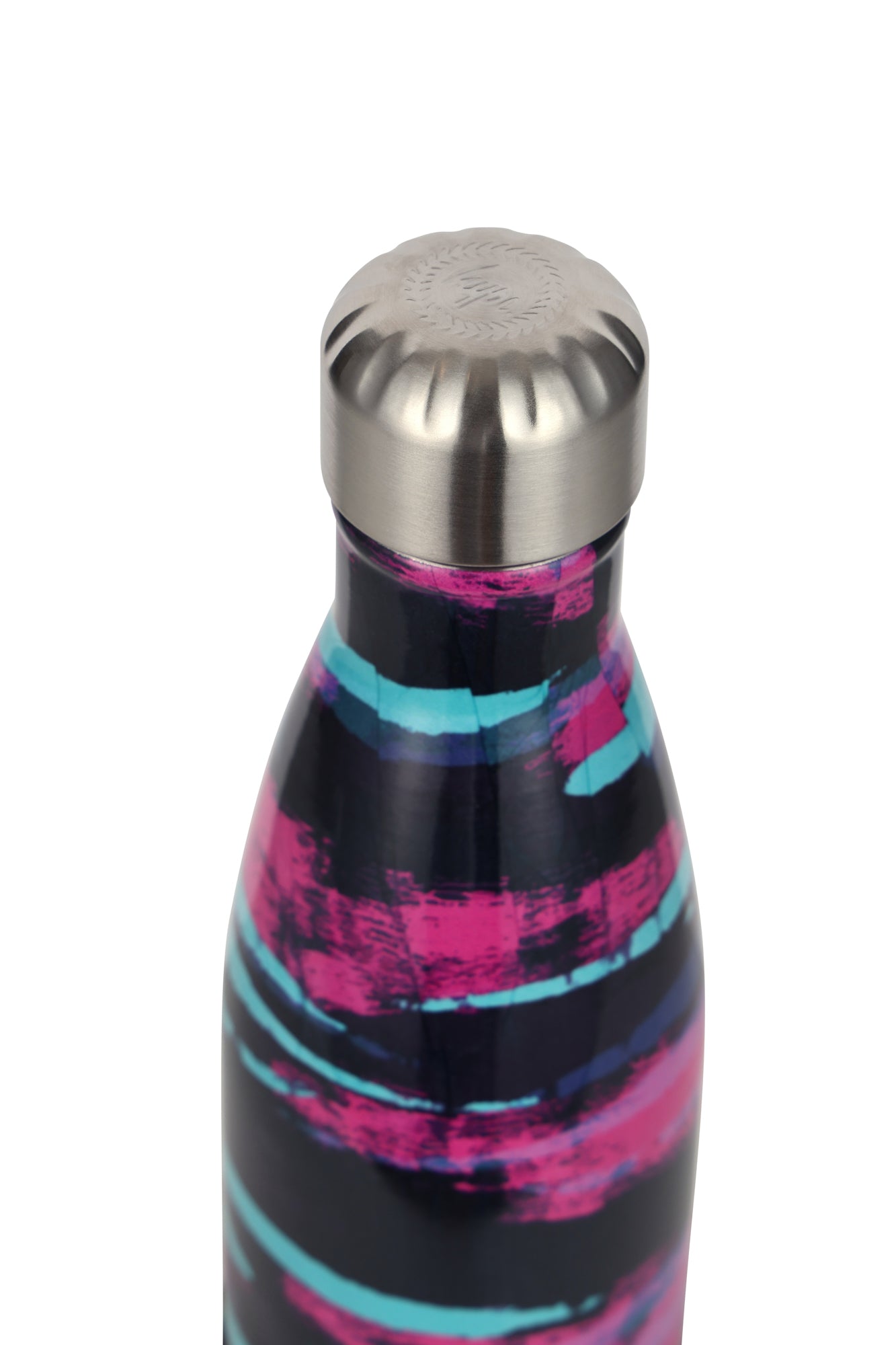 Hype Unisex Multi Pastel Zebra Thermal Water Bottle