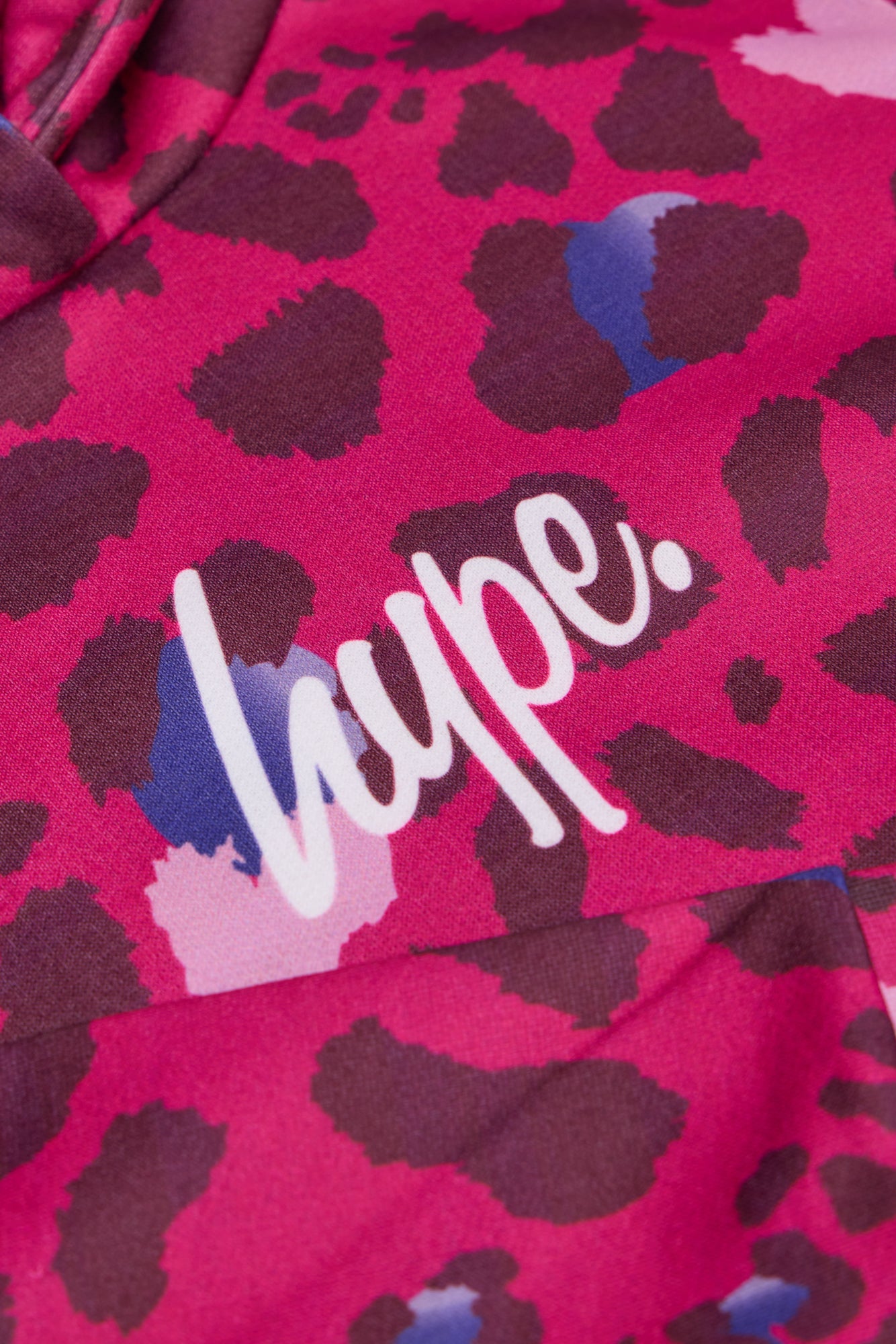 Hype Girls Pink Heart Leopard Hoodie