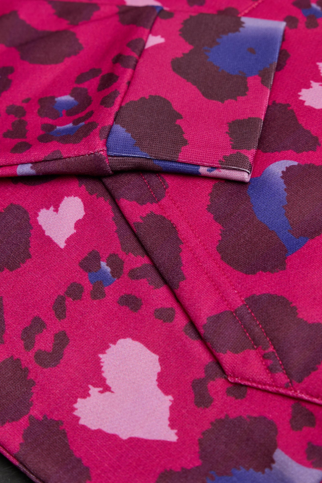 Hype Girls Pink Heart Leopard Hoodie