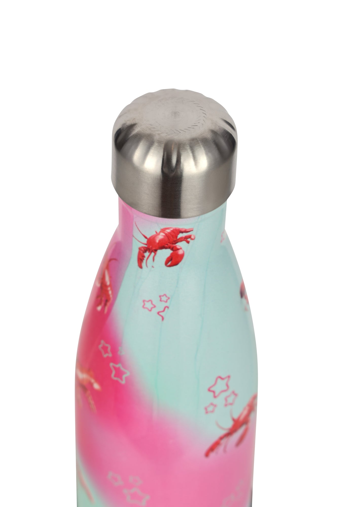 Hype Kids Pink/Mint Green Disco Lobster Thermal Water Bottle