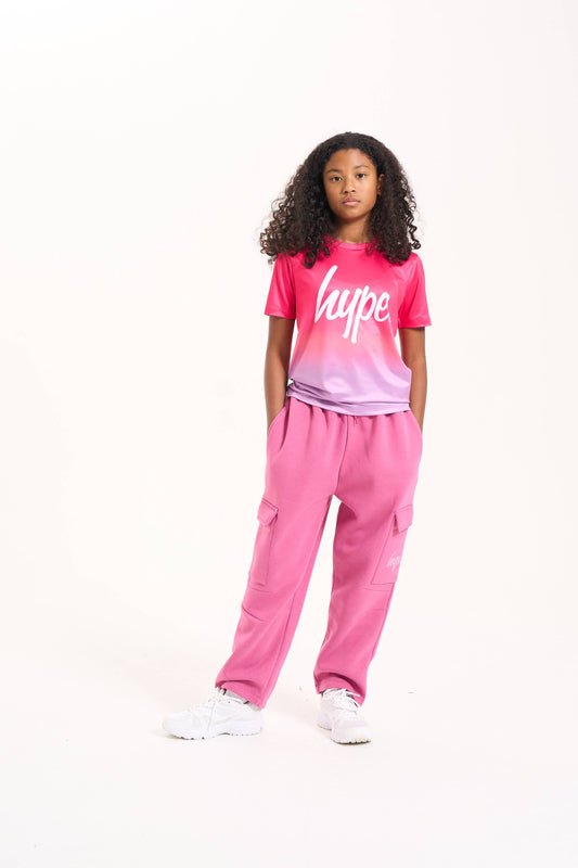 Hype Girls Pink Passion Fade T-Shirt