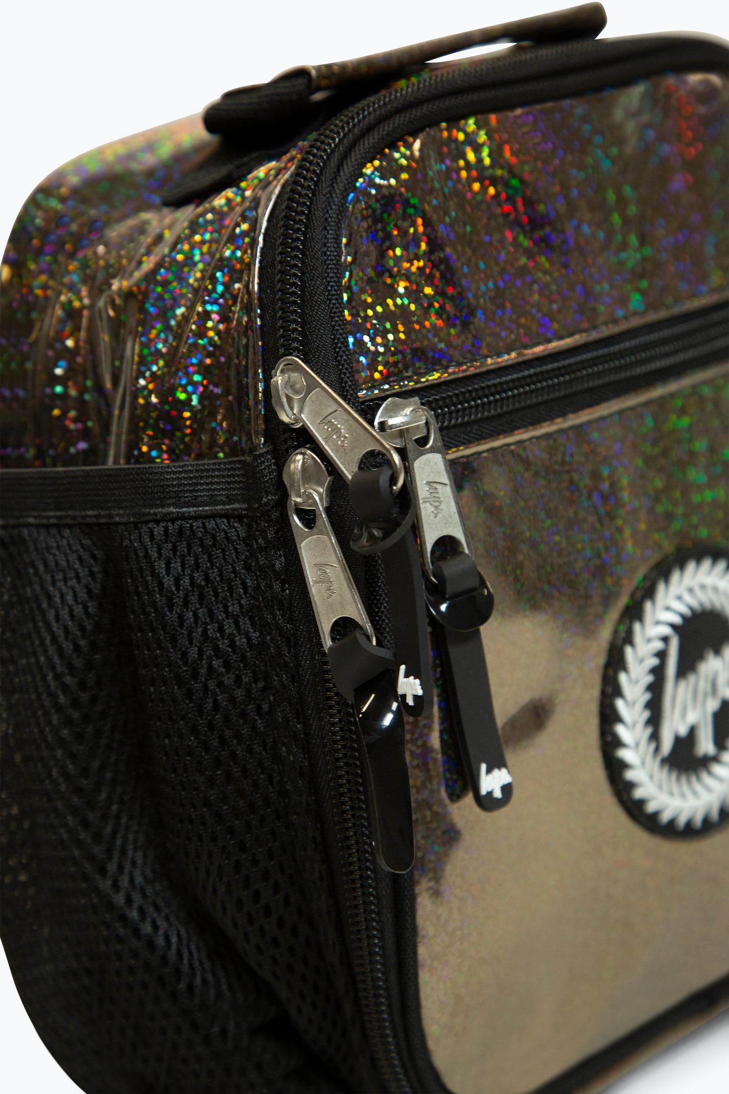 Hype Holo Glitter Lunch Bag Zips