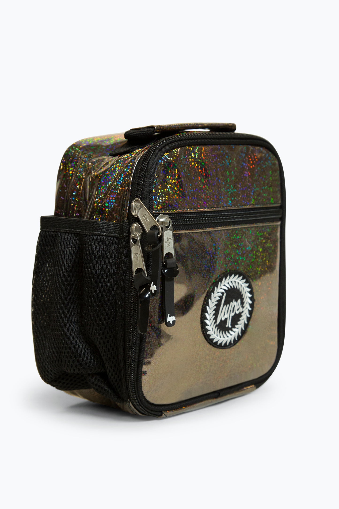 Hype Holo Glitter Lunch Bag Left Side