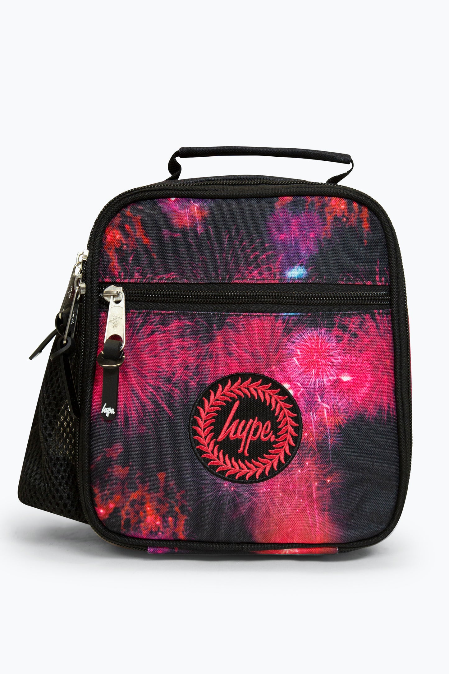 Hype Fireworks Pink Lunch Bag Front Side