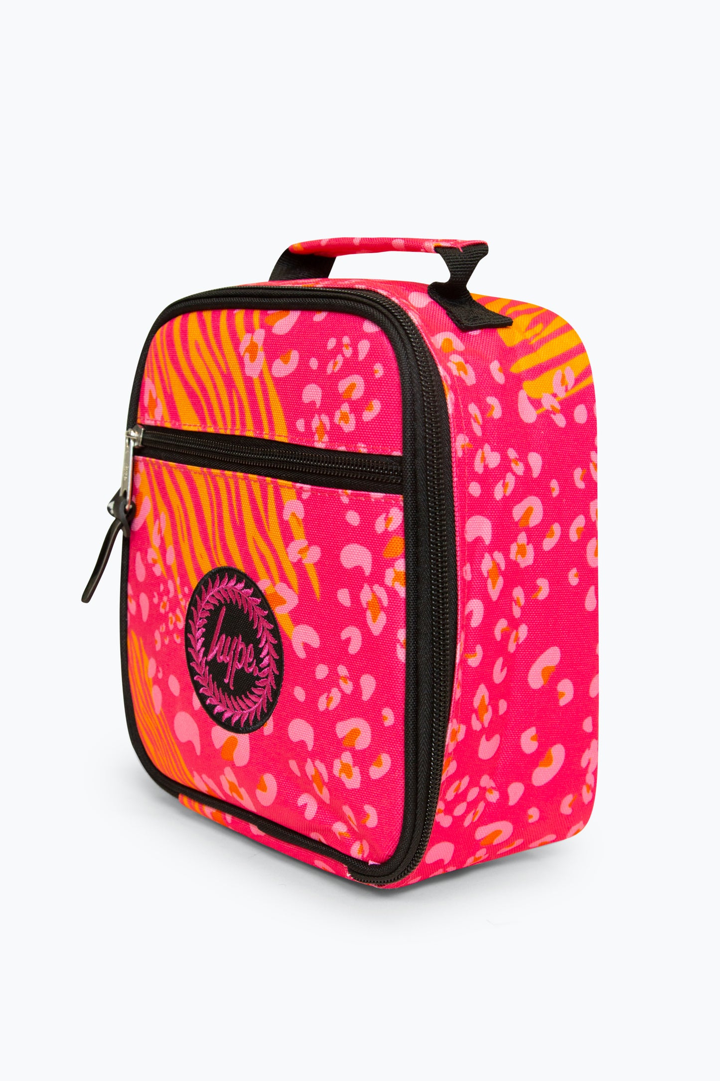 Hype Pink Animal Print Lunch Bag Right Side