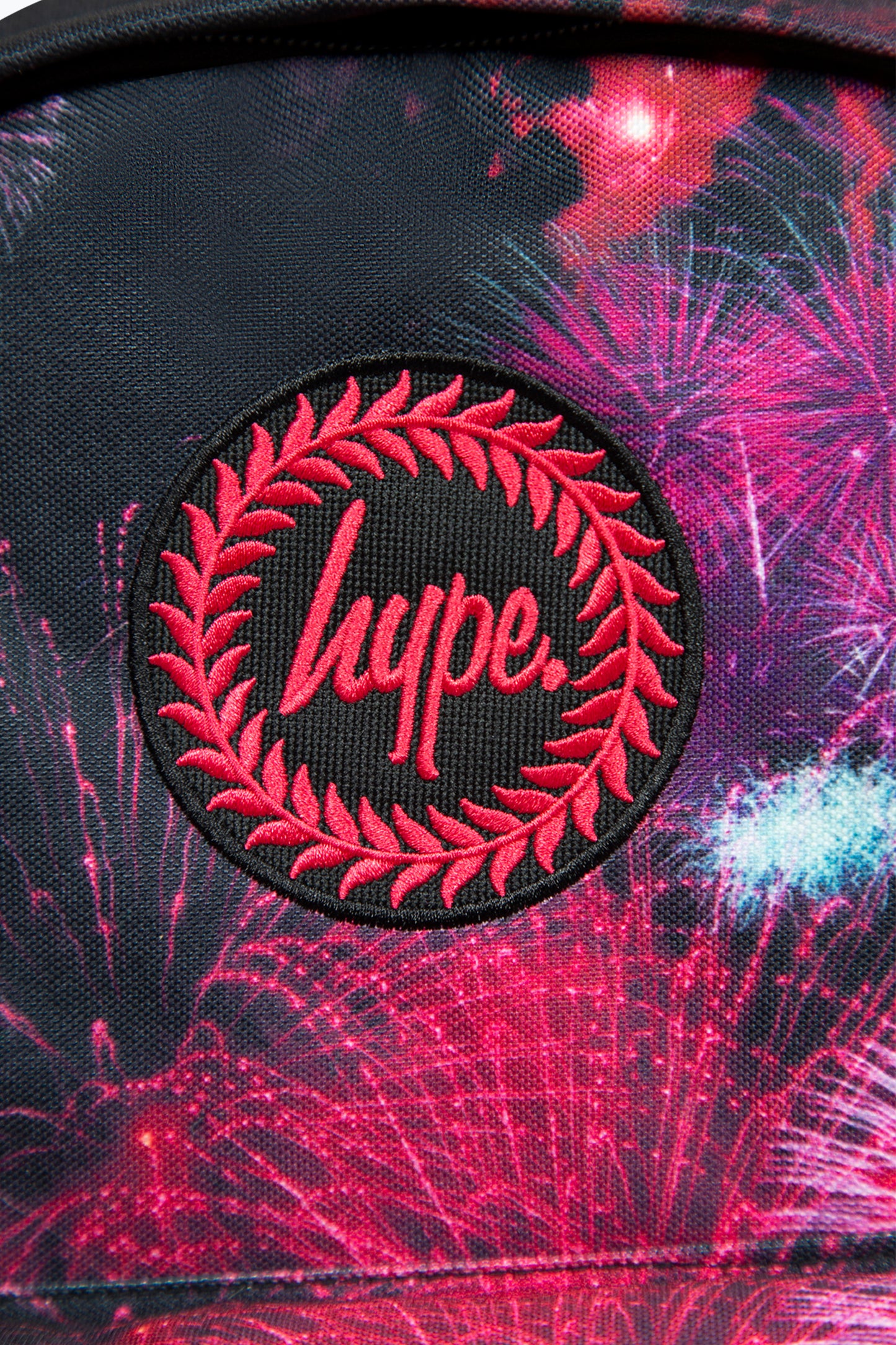 Hype Iconic Pink Fireworks Girls School Backpack