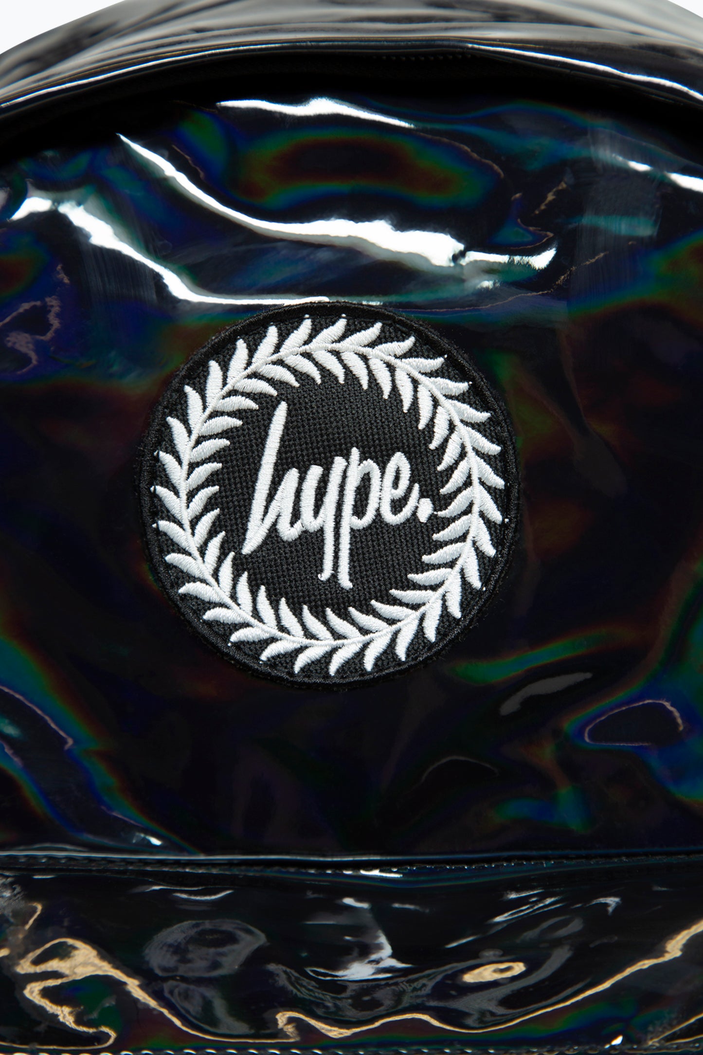 Hype Girls Iconic Holographic Black School Backpack