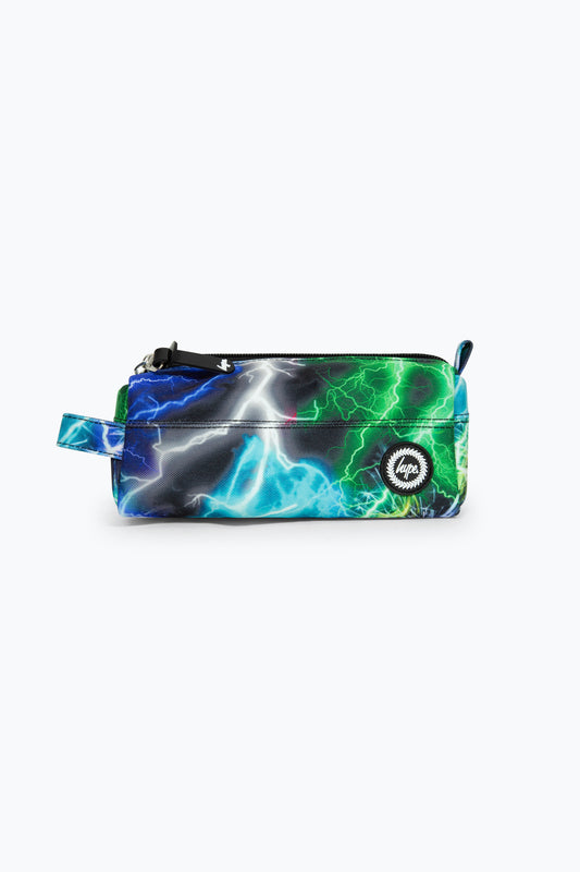 Hype Boys Blue Lightning Storm Pencil Case