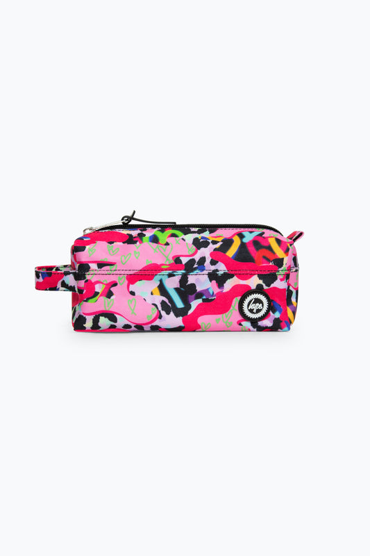 HYPE GIRLS MULTICOLOURED PATTERNS PENCIL CASE