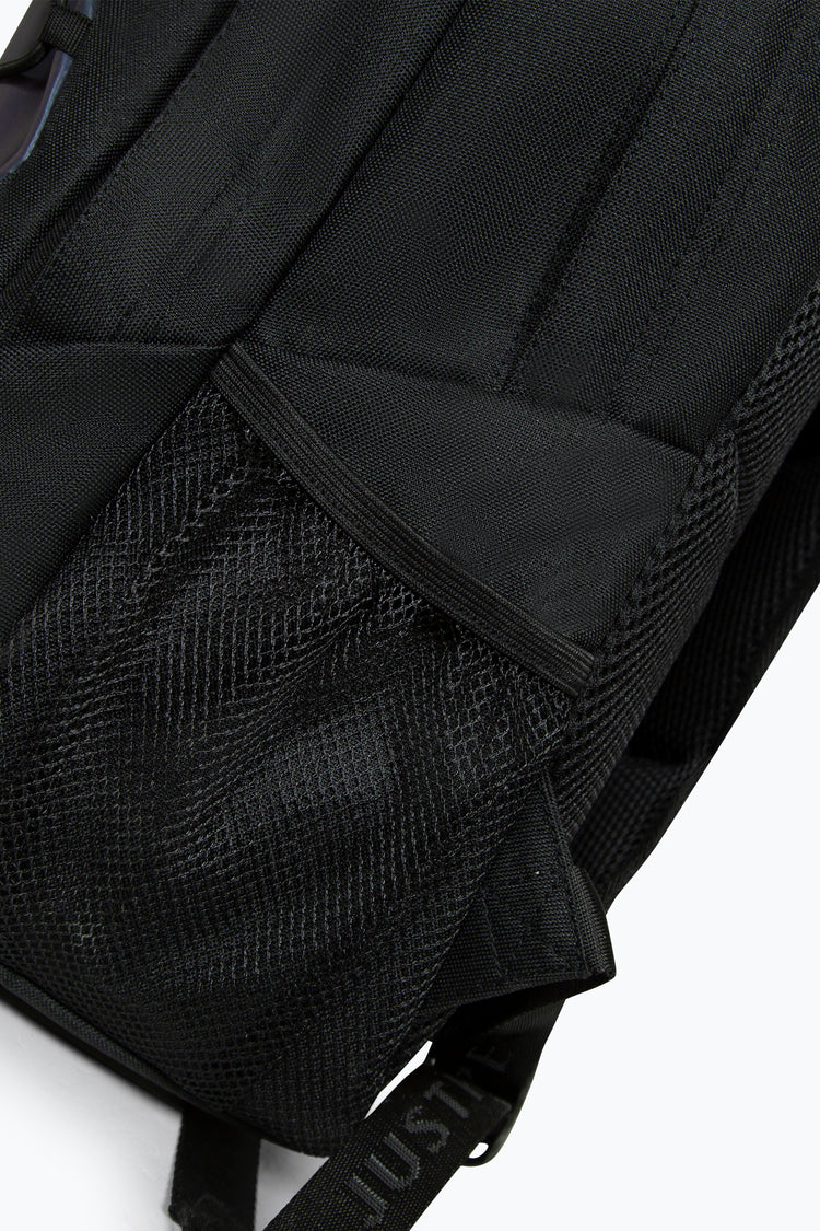 Hype Unisex Black Reflective Maxi Backpack