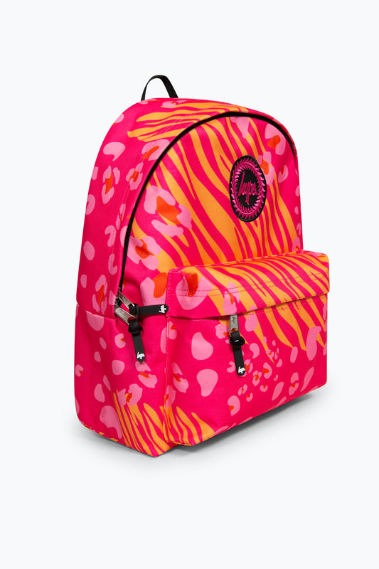 HYPE GIRLS PINK ANIMAL PRINTS ICONIC BACKPACK