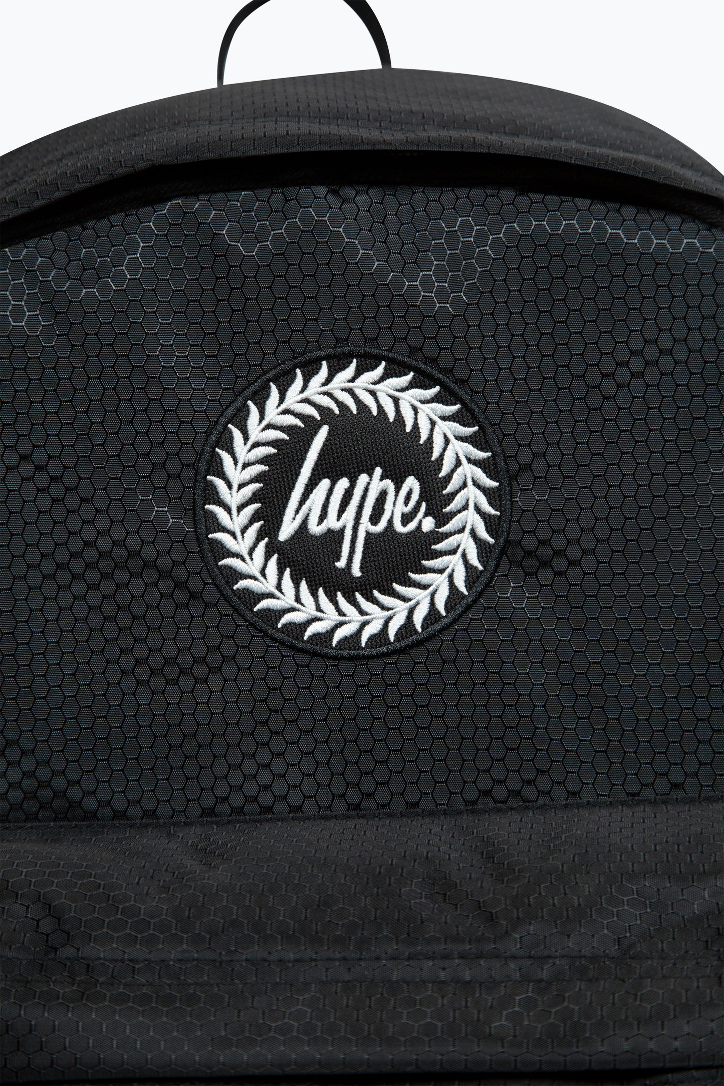 Hype Unisex Iconic Ripstop Black School Backpack