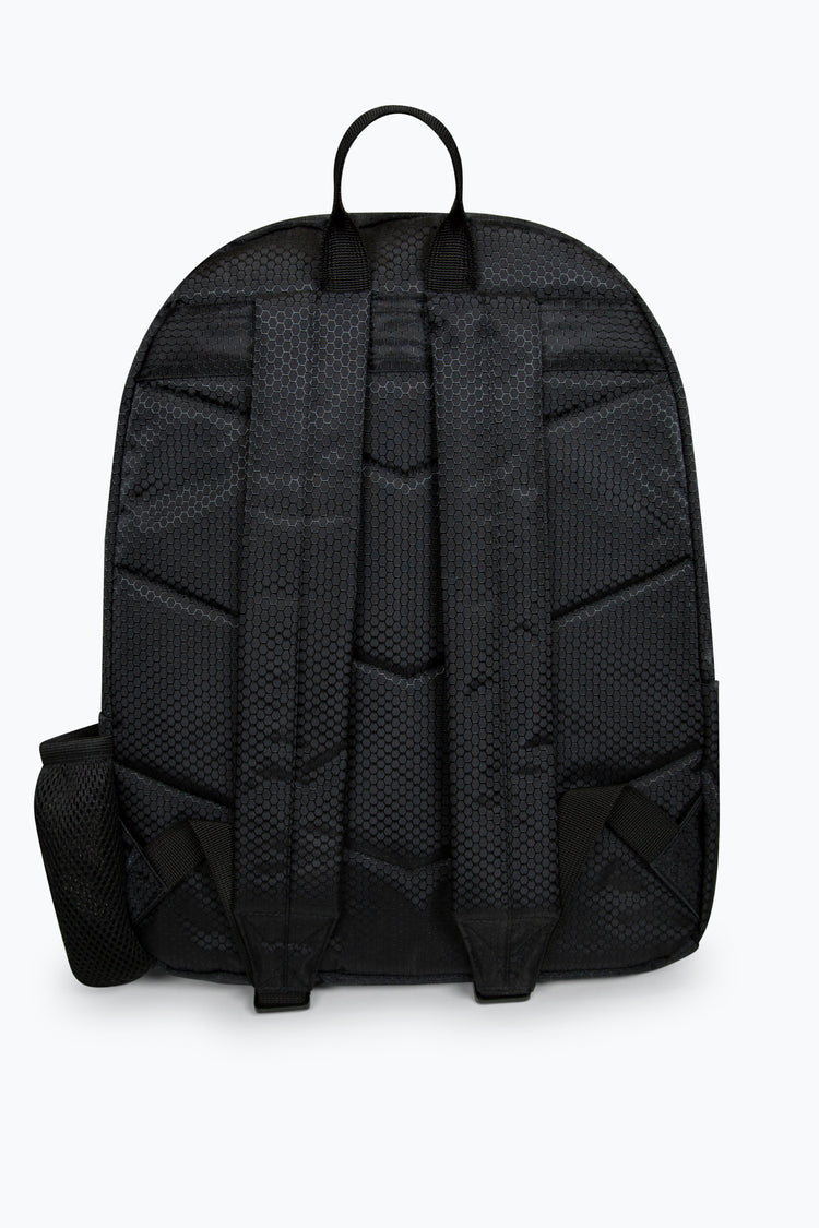 Hype Unisex Iconic Ripstop Black School Backpack